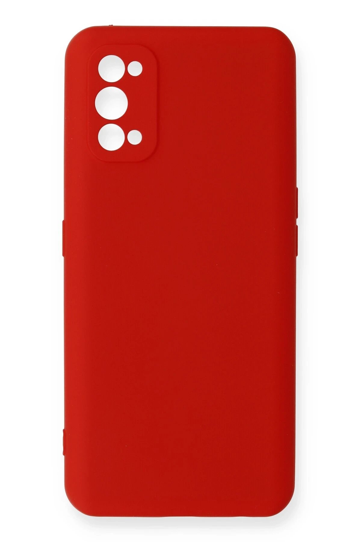 Realme 7 Pro Kılıf Nano içi Kadife Silikon - Kırmızı-(5796)