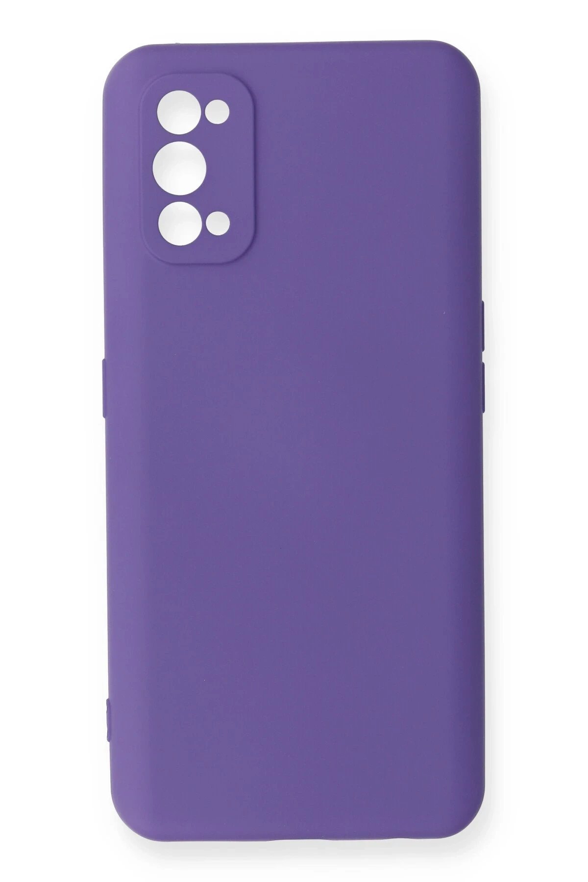 Realme 7 Pro Kılıf Nano içi Kadife Silikon - Mor-(5796)