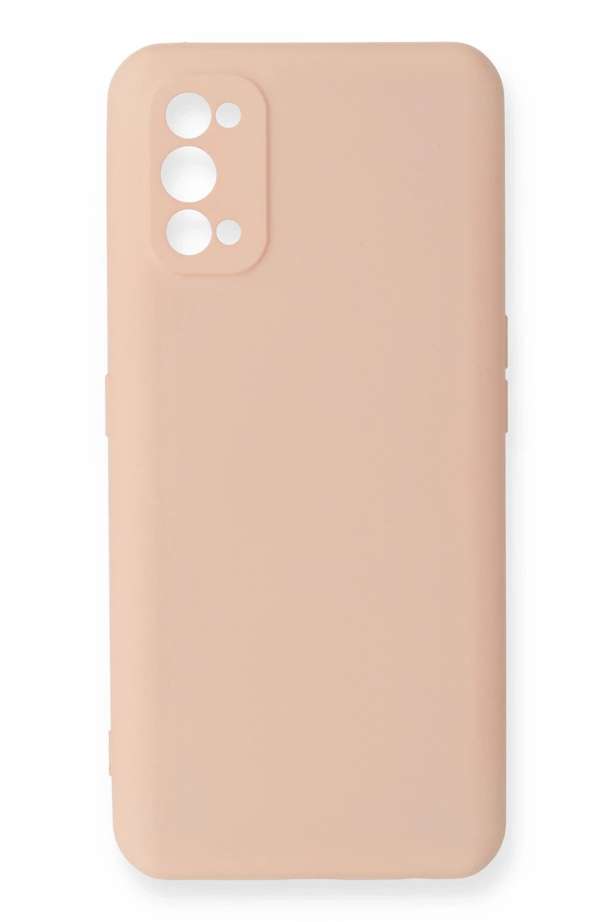 Realme 7 Pro Kılıf Nano içi Kadife Silikon - Pudra-(5796)