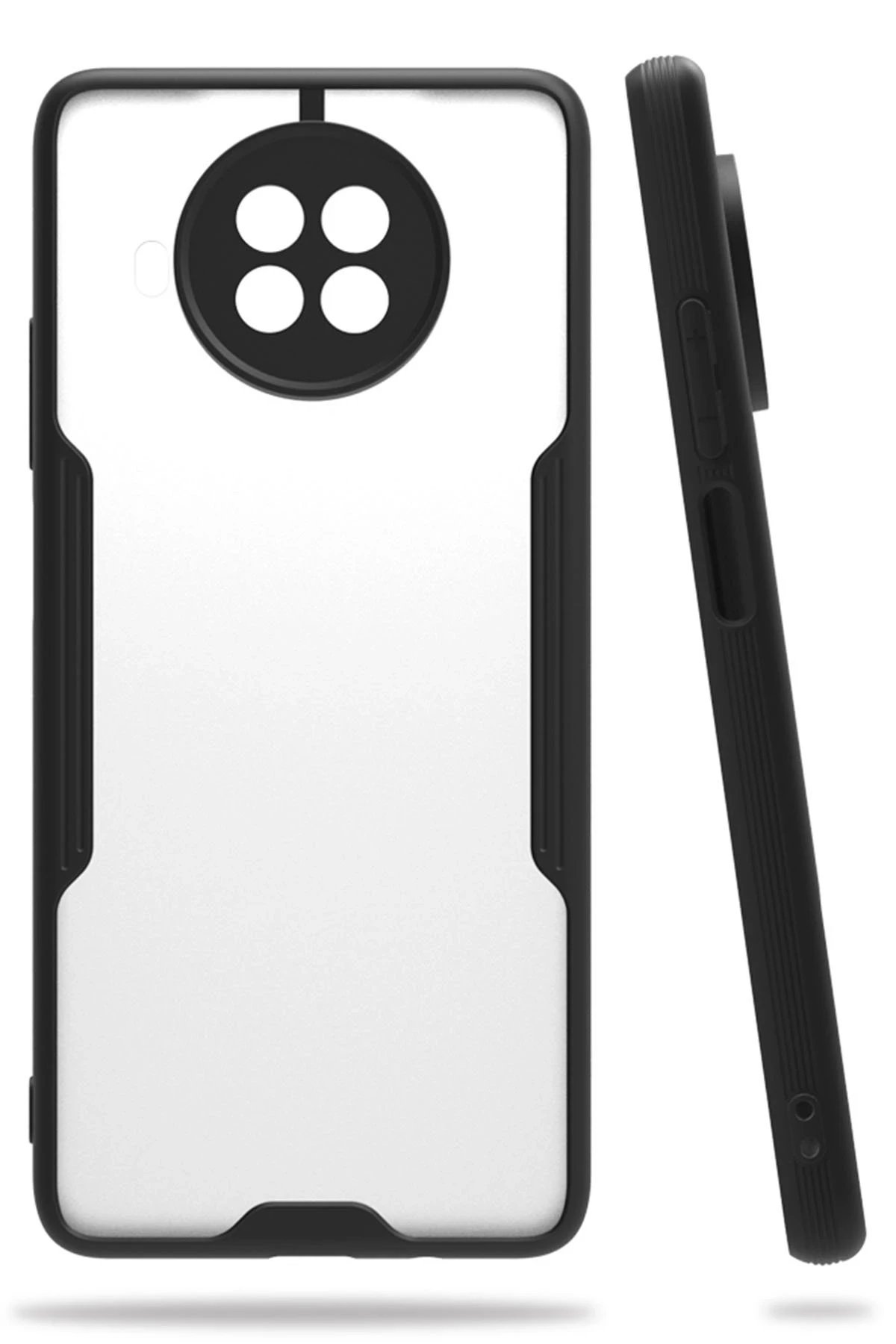 Xiaomi Mi 10T Lite Kılıf Platin Silikon - Siyah-(5796)