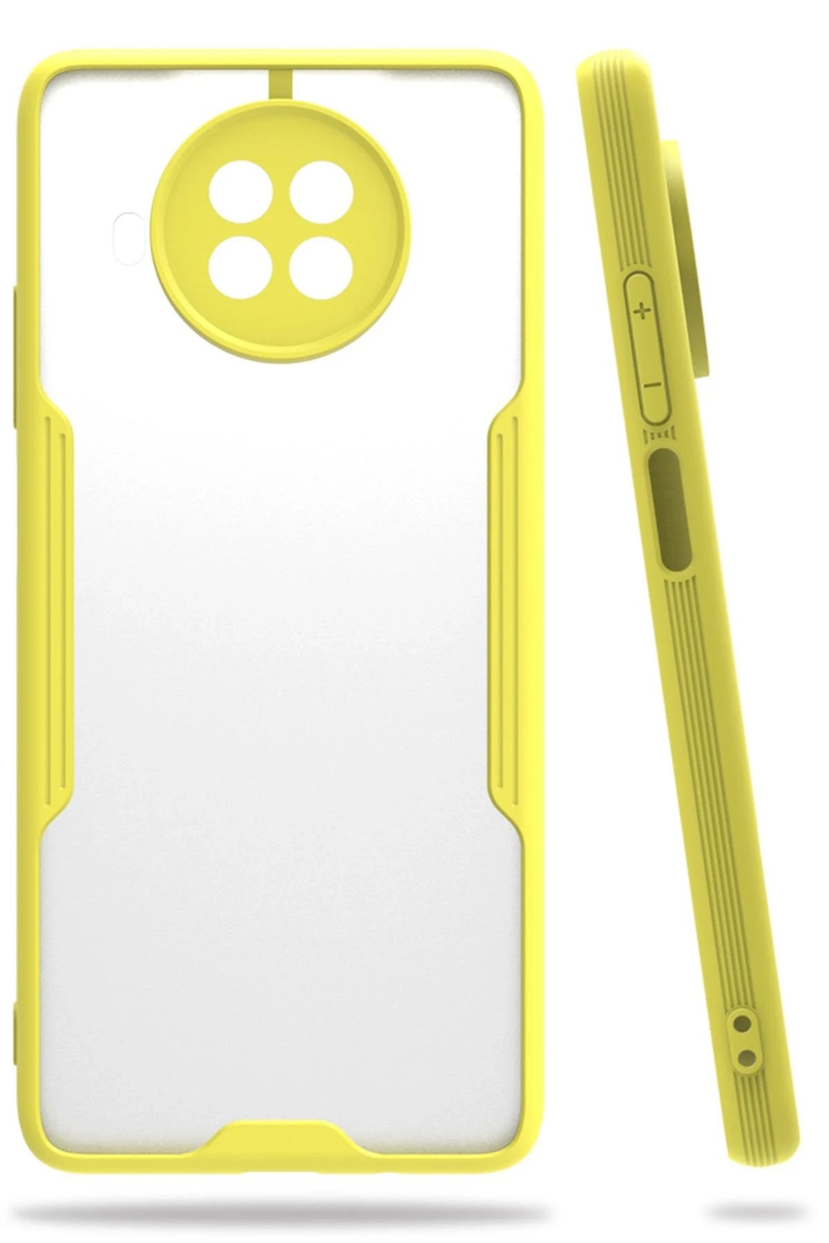 Xiaomi Mi 10T Lite Kılıf Platin Silikon - Sarı-(5796)