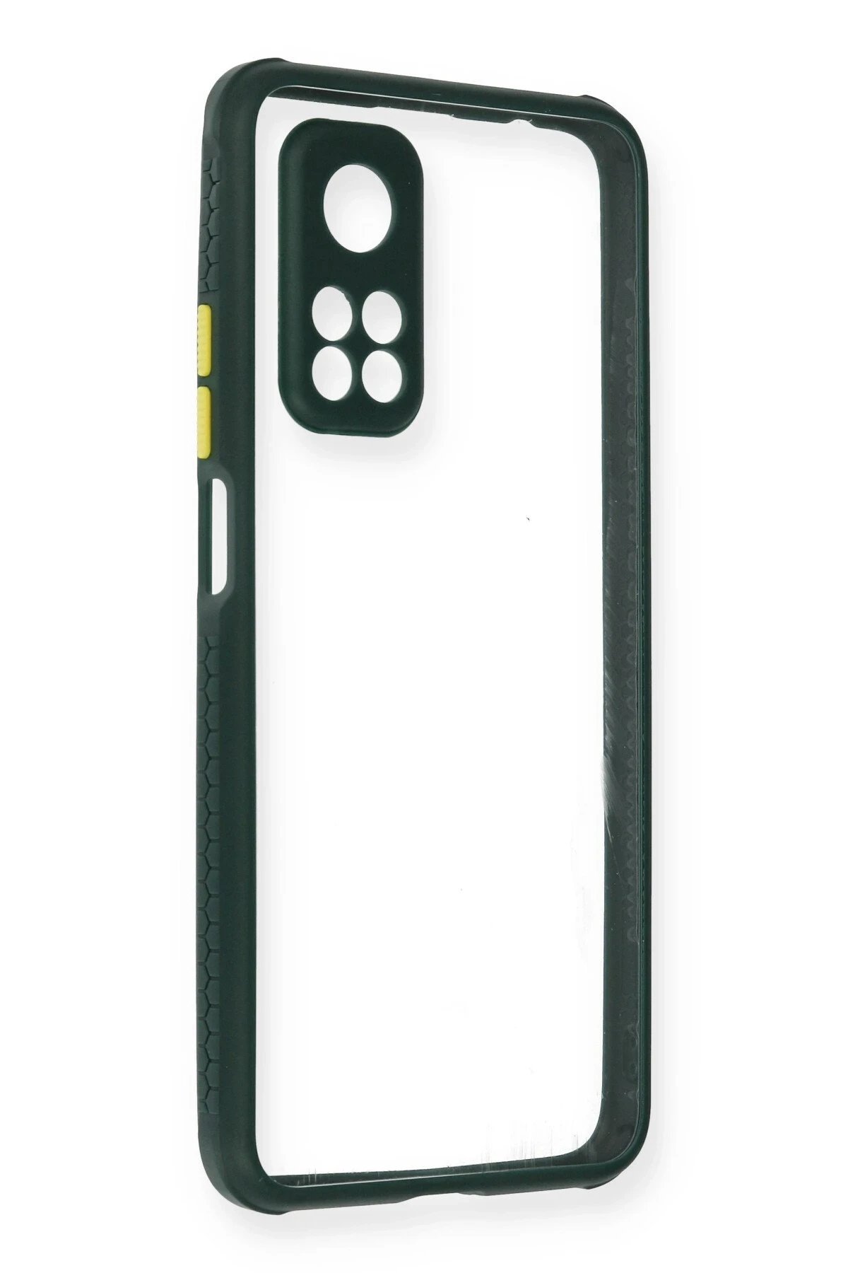 Xiaomi Mi 10T Pro Kılıf Miami Şeffaf Silikon - Koyu Yeşil-(5796)