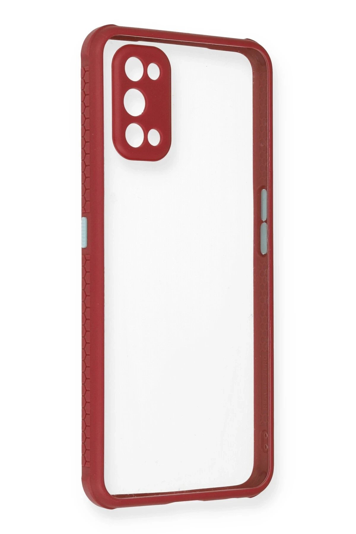 Realme 7 Pro Kılıf Miami Şeffaf Silikon - Fuşya-(5796)