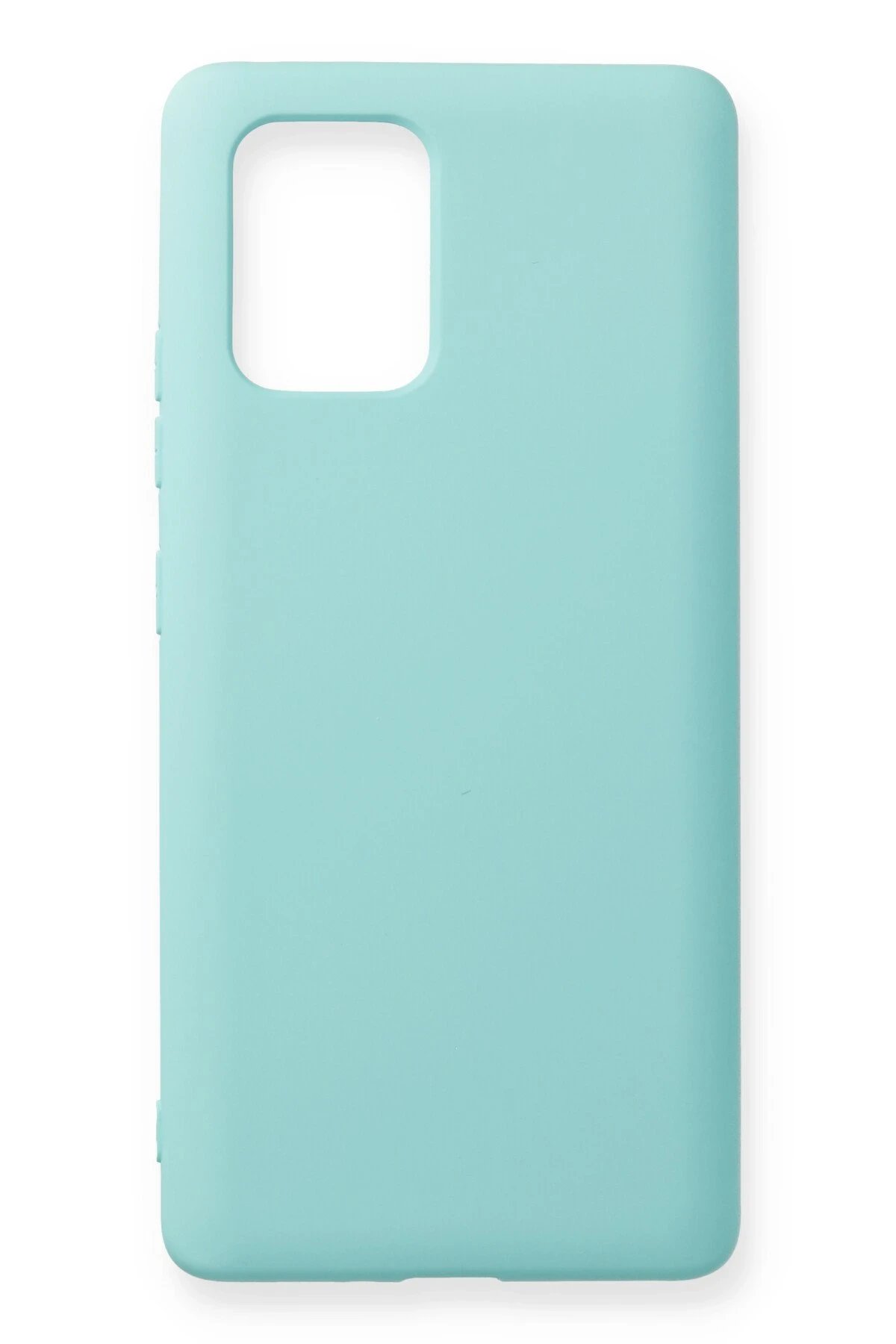 Samsung Galaxy A91 / S10 Lite Kılıf Nano içi Kadife Silikon - Turkuaz-(5796)