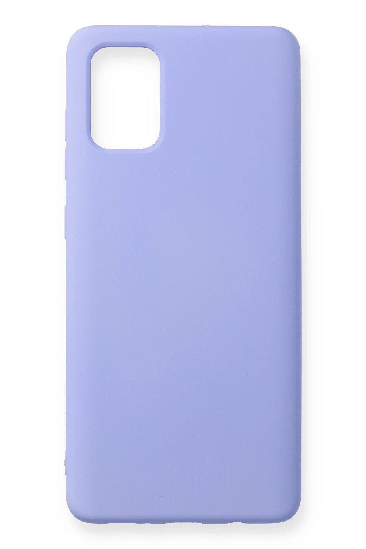 Samsung Galaxy A71 Kılıf Nano içi Kadife Silikon - Lila-(5796)