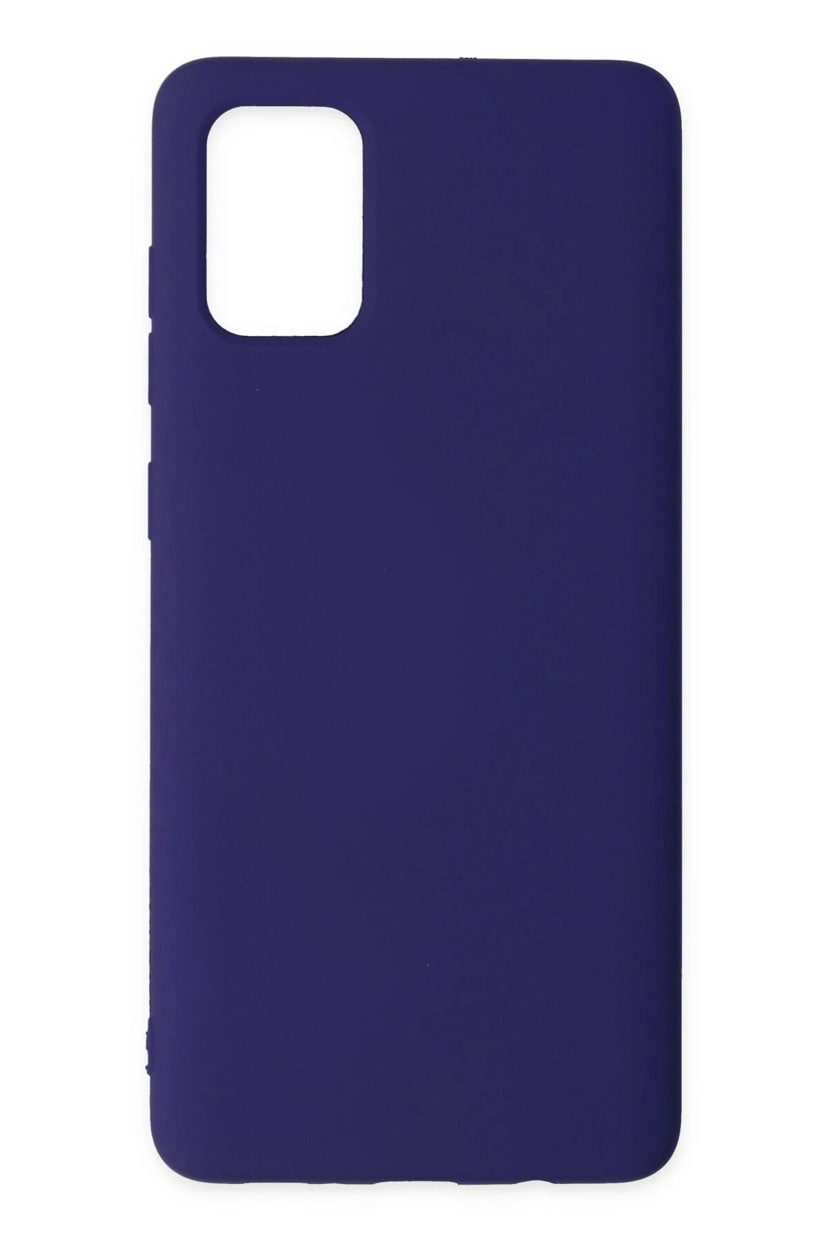 Samsung Galaxy A71 Kılıf Nano içi Kadife Silikon - Mor-(5796)