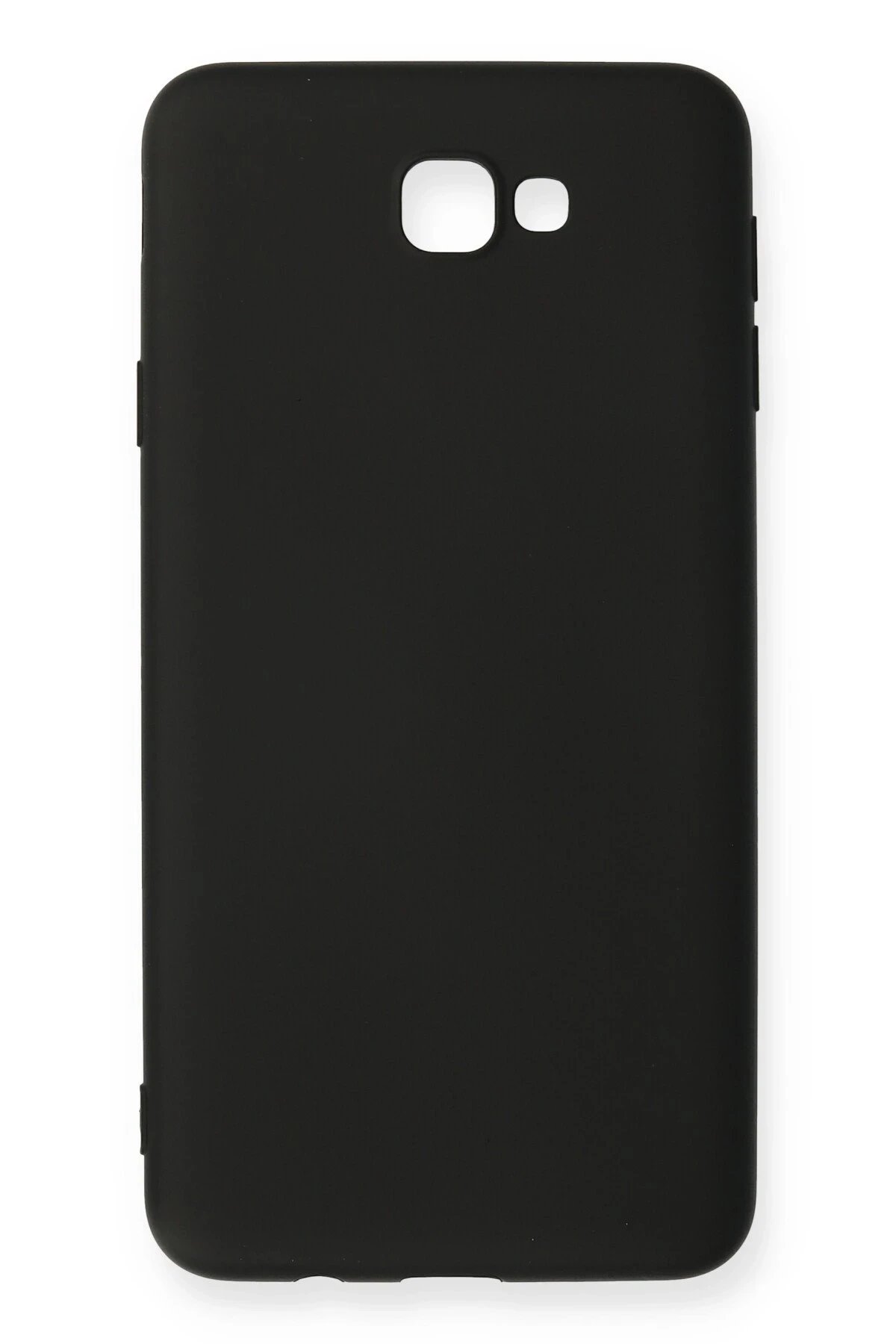 Samsung Galaxy J7 Prime Kılıf Nano içi Kadife Silikon - Siyah-(5796)