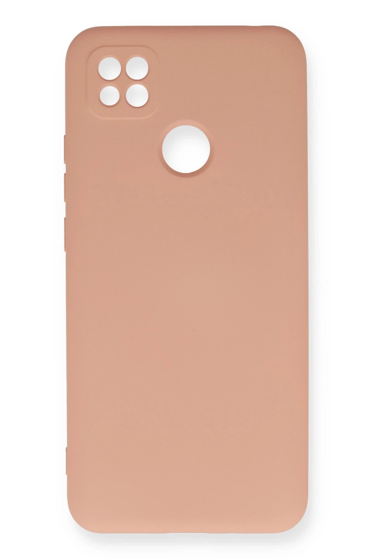 Xiaomi Redmi 9C Kılıf Nano içi Kadife Silikon - Pudra-(5796)
