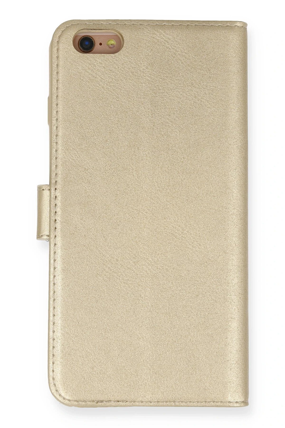 iPhone 6 Plus Kılıf Trend S Plus Kapaklı Kılıf - Gold-(5796)