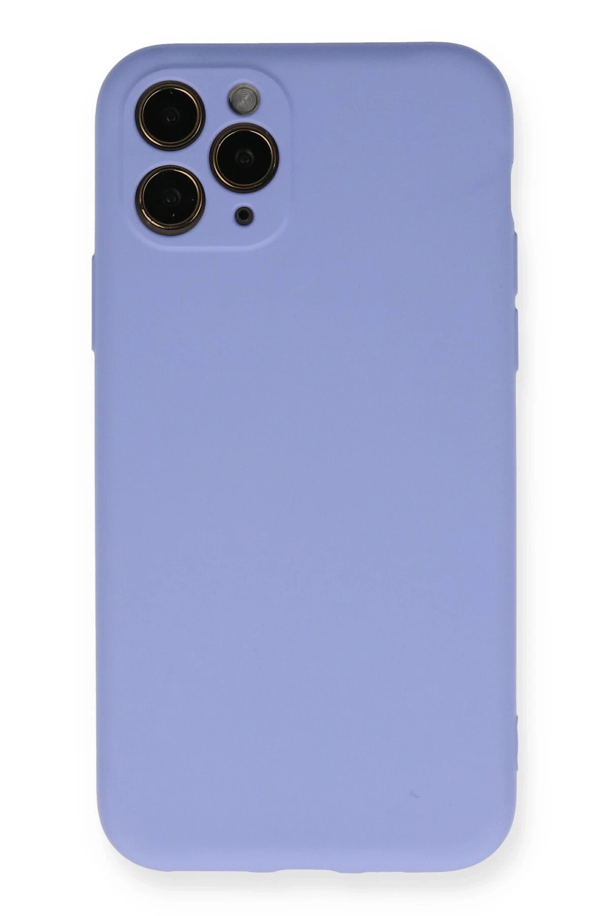 iPhone 11 Pro Kılıf Nano içi Kadife Silikon- Lila-(5796)