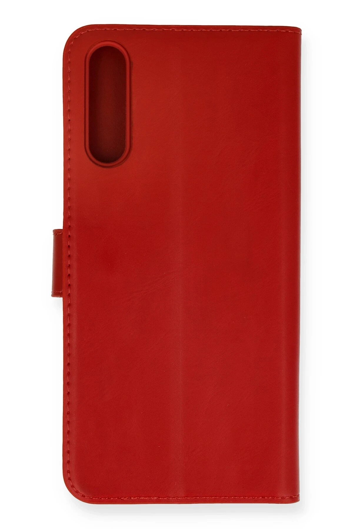 Huawei P Smart S Kılıf Trend S Plus Kapaklı Kılıf - Kırmızı-(5796)