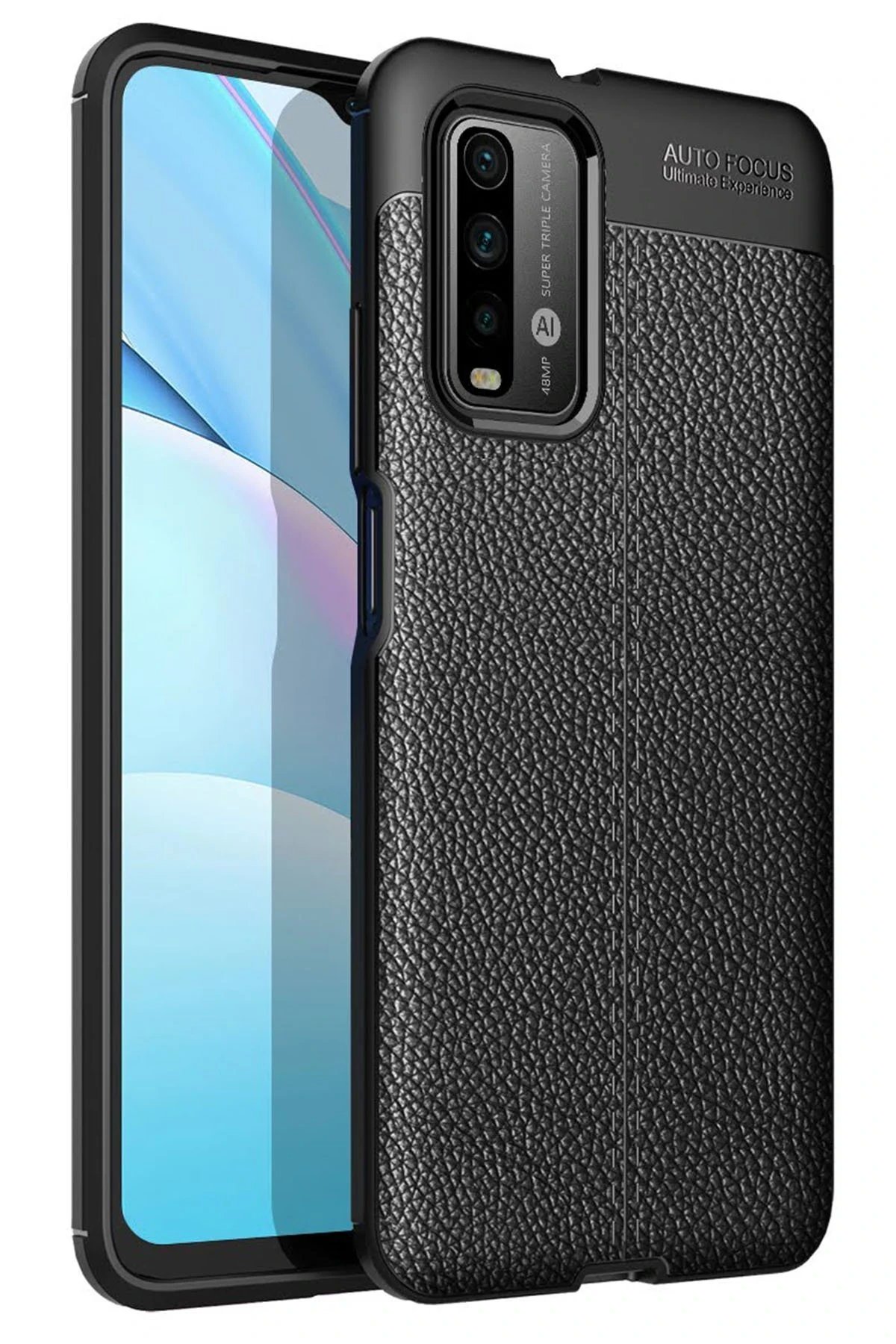 Xiaomi Redmi 9T Kılıf Auto Focus Kapak - Siyah-(5796)