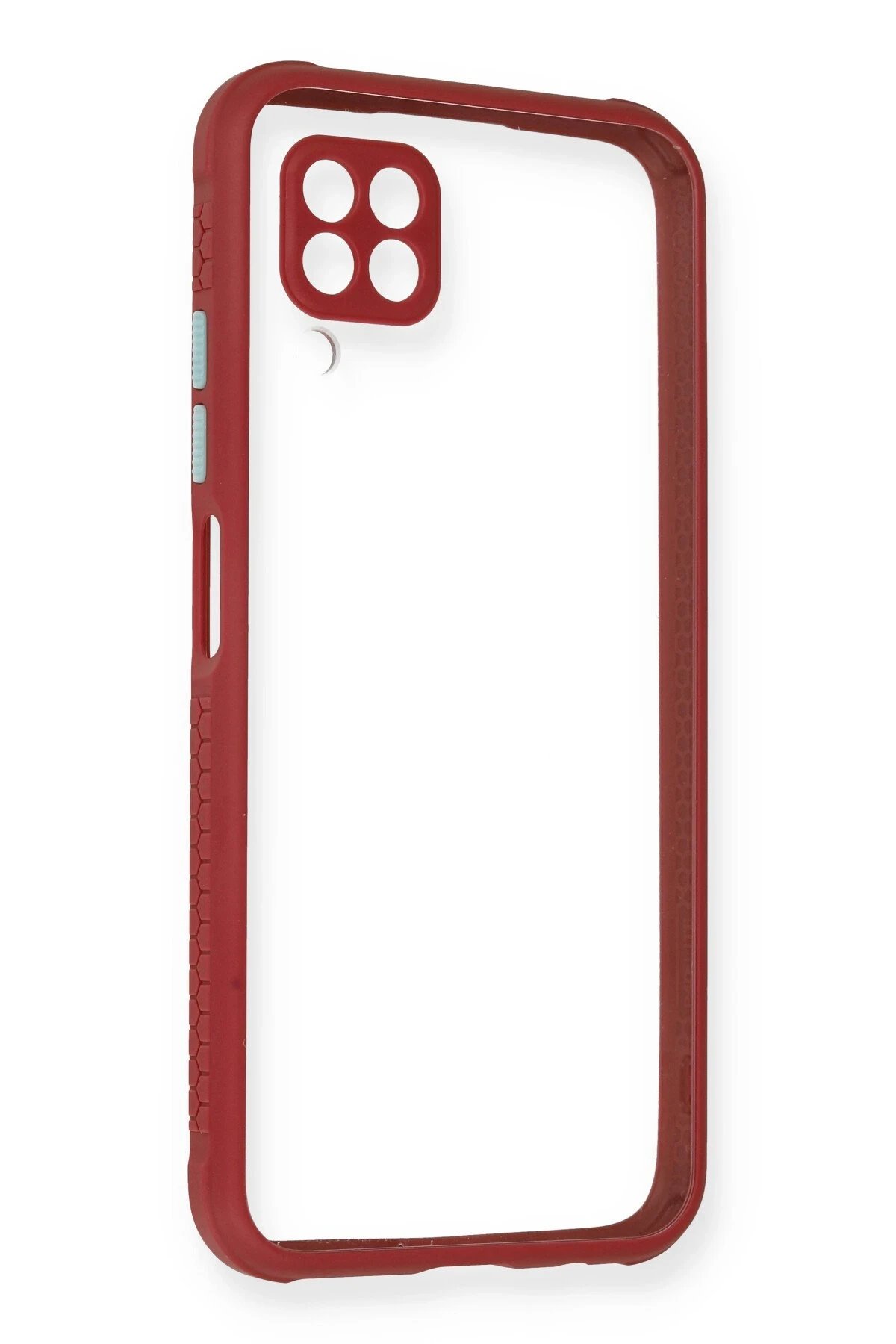 Huawei P40 Lite Kılıf Miami Şeffaf Silikon - Fuşya-(5796)