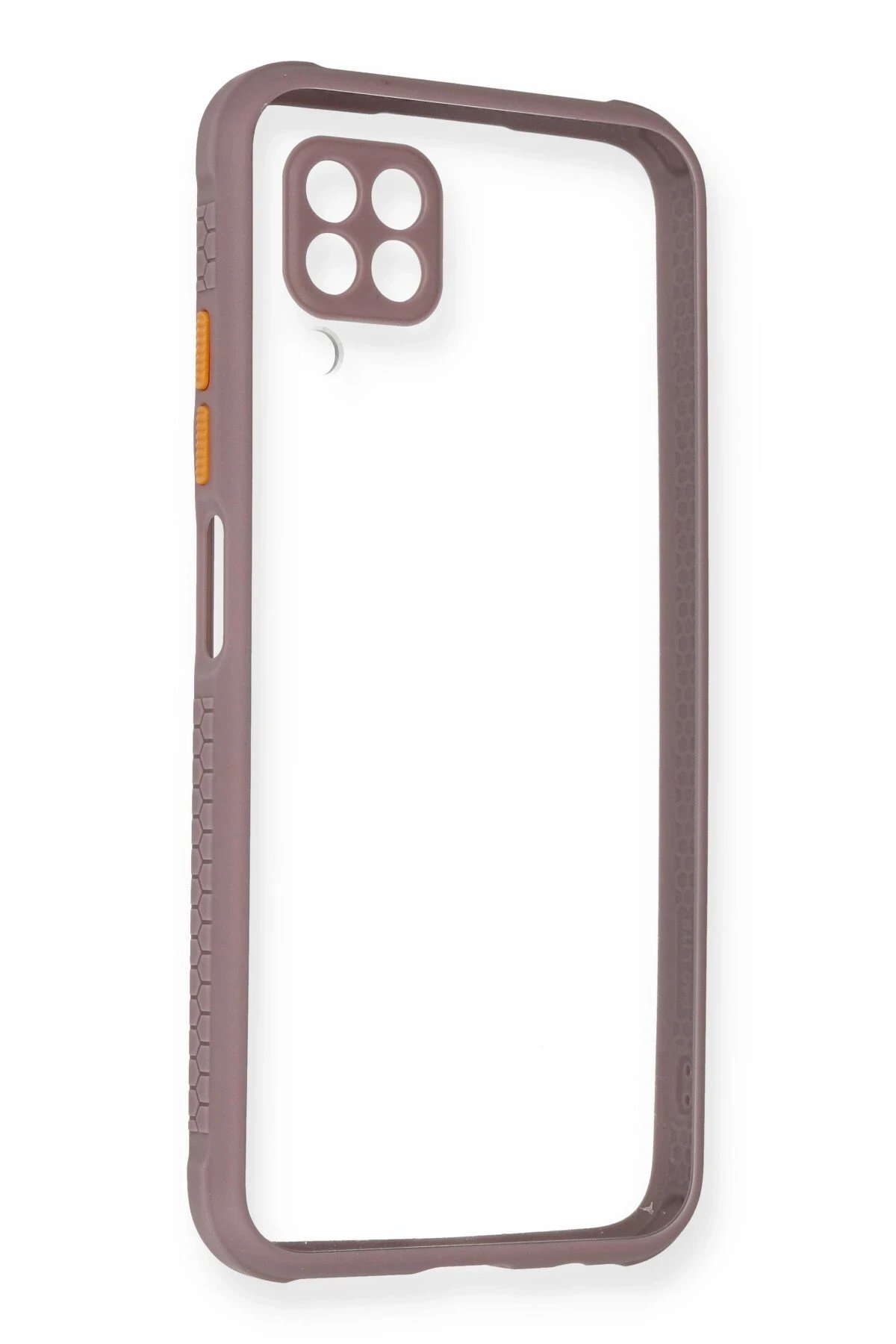 Huawei P40 Lite Kılıf Miami Şeffaf Silikon - Açık Mor-(5796)