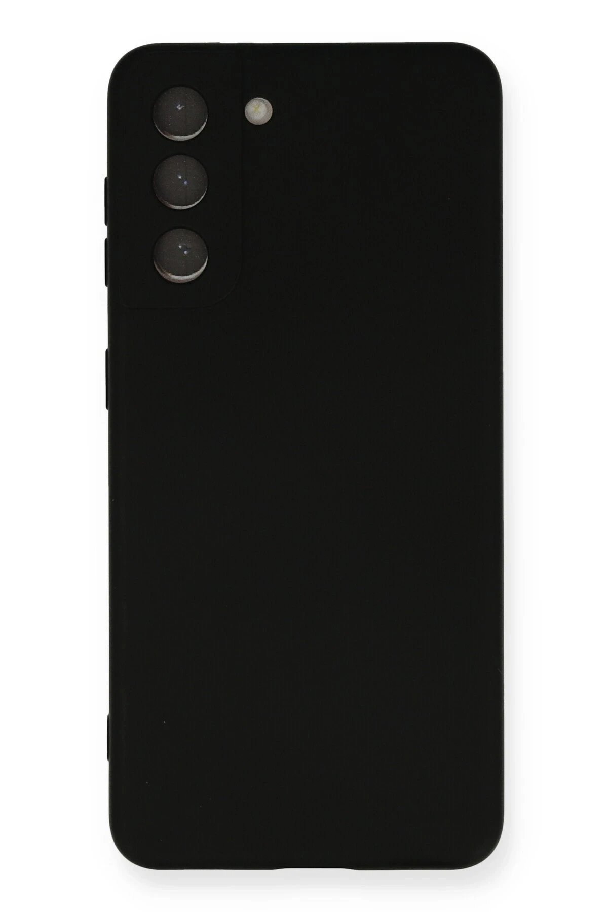 Samsung Galaxy S21 Kılıf Nano içi Kadife Silikon - Siyah-(5796)