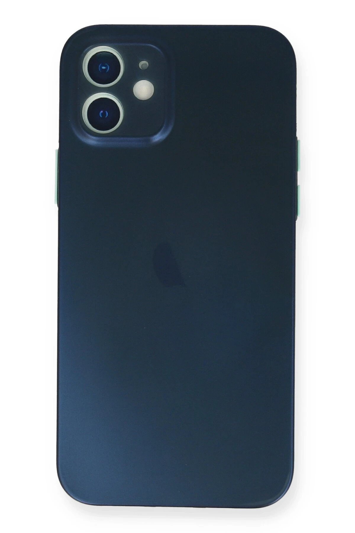 iPhone 12 Kılıf PP Ultra İnce Kapak - Mavi-(5796)