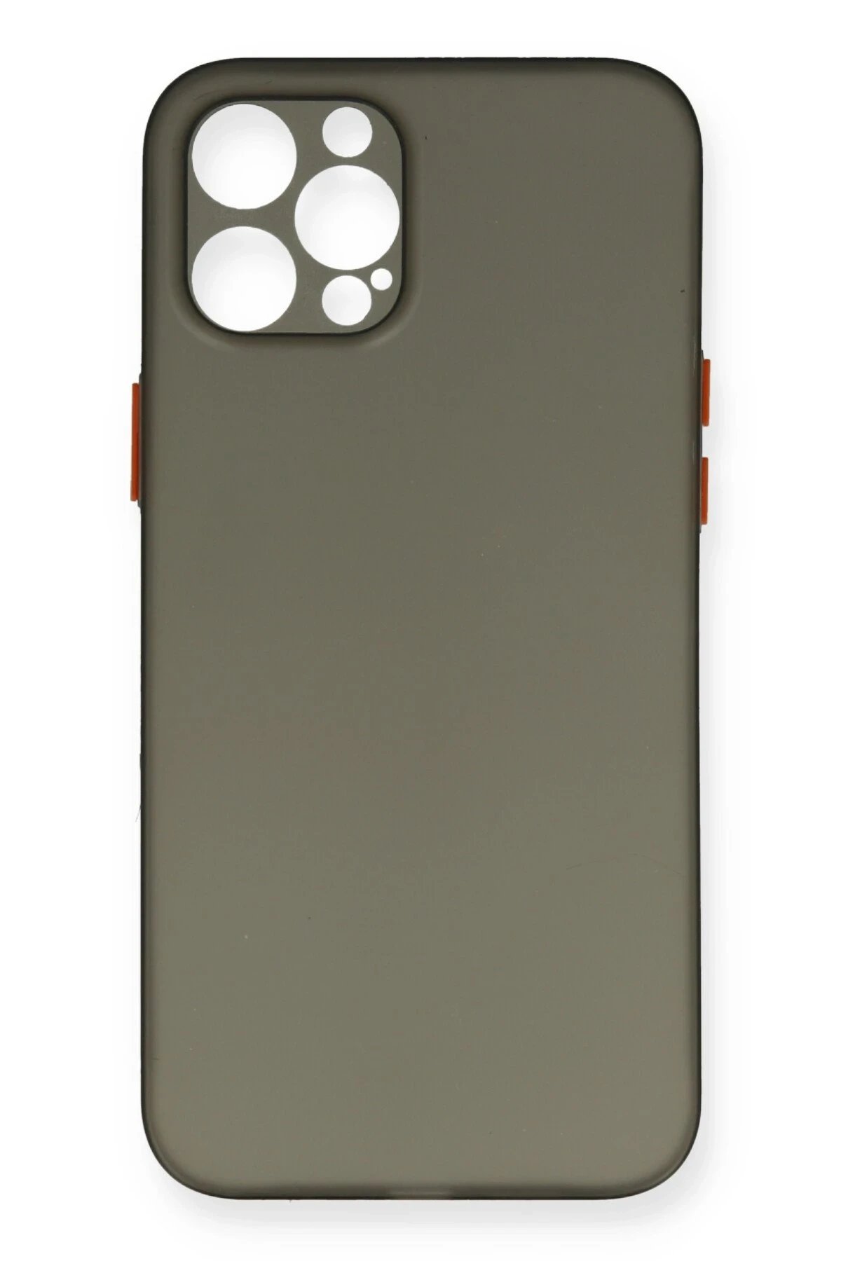 iPhone 12 Pro Max Kılıf PP Ultra İnce Kapak - Gri-(5796)