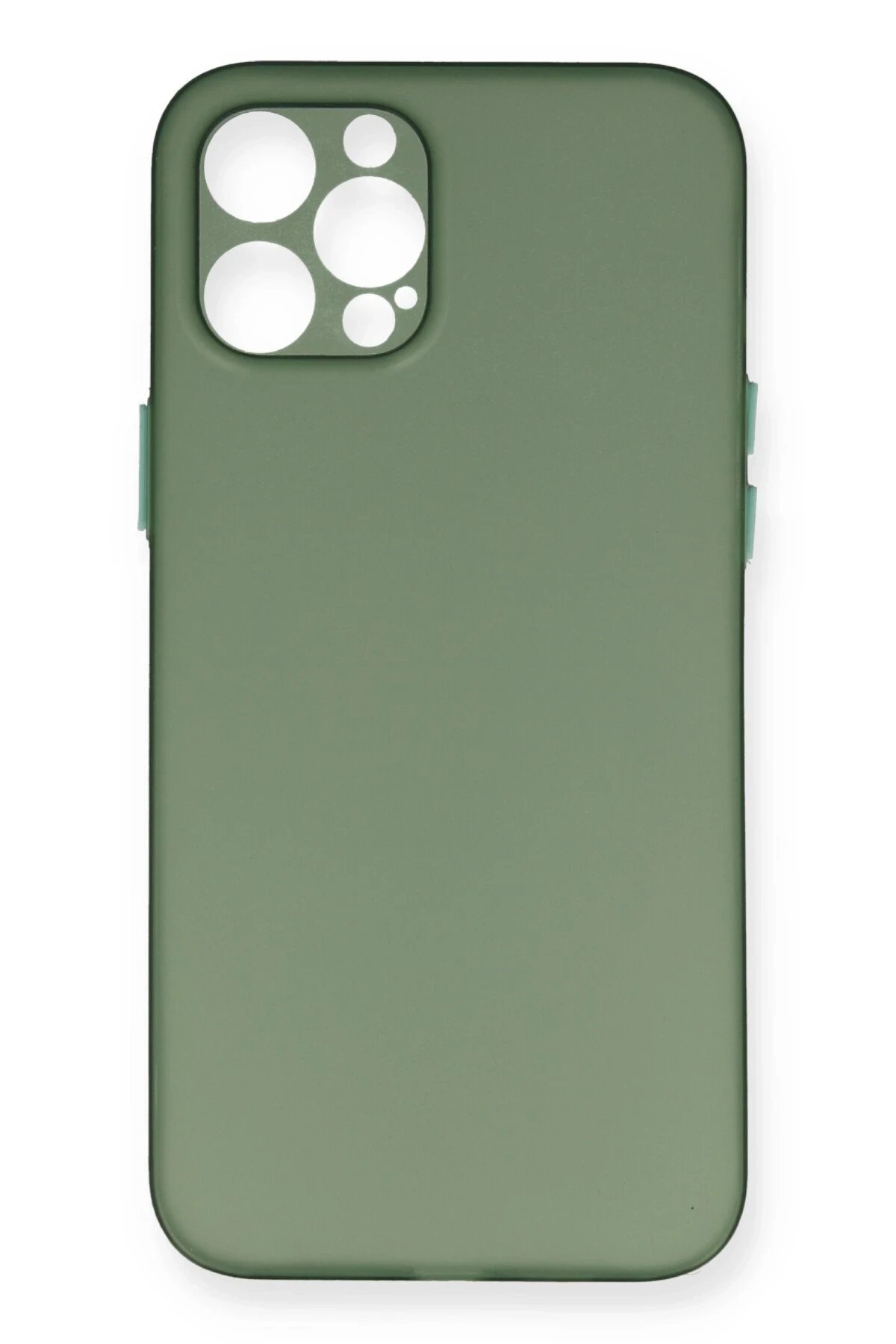 iPhone 12 Pro Max Kılıf PP Ultra İnce Kapak - Yeşil-(5796)
