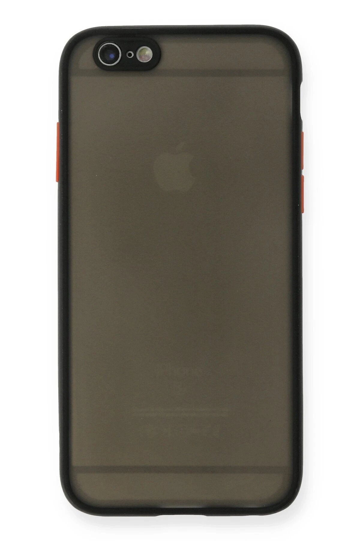 iPhone 6 Kılıf Montreal Silikon Kapak - Siyah-(5796)