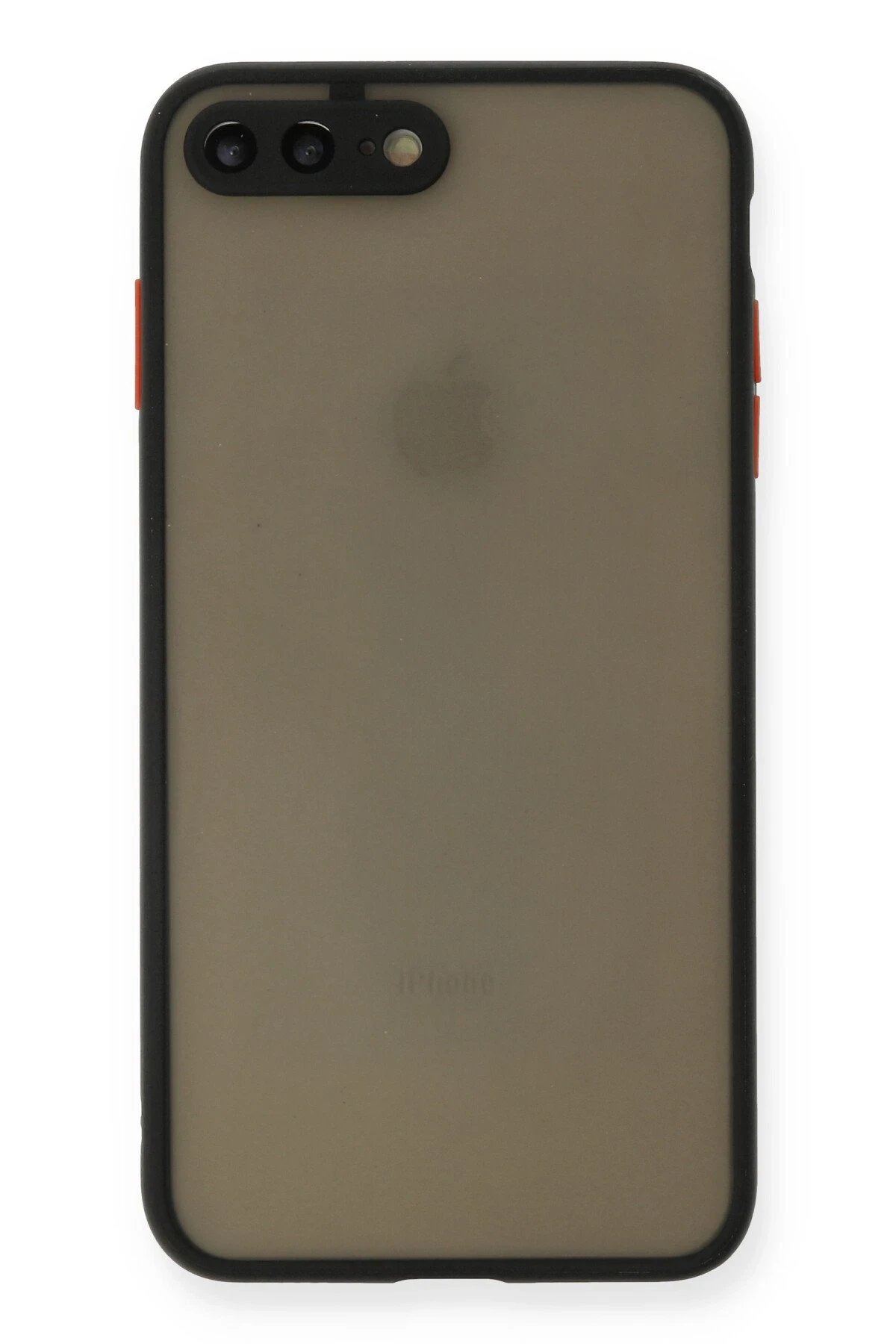 iPhone 7 Plus Kılıf Montreal Silikon Kapak - Siyah-(5796)