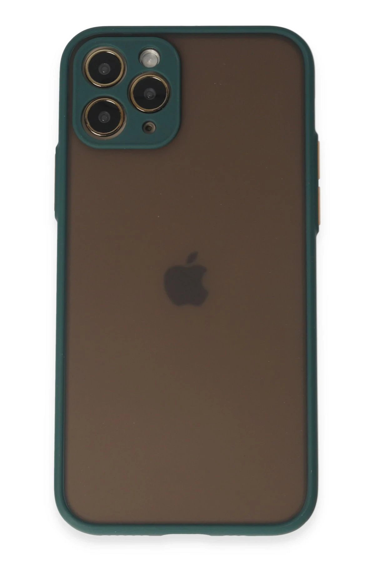 iPhone 11 Pro Kılıf Montreal Silikon Kapak - Yeşil-(5796)