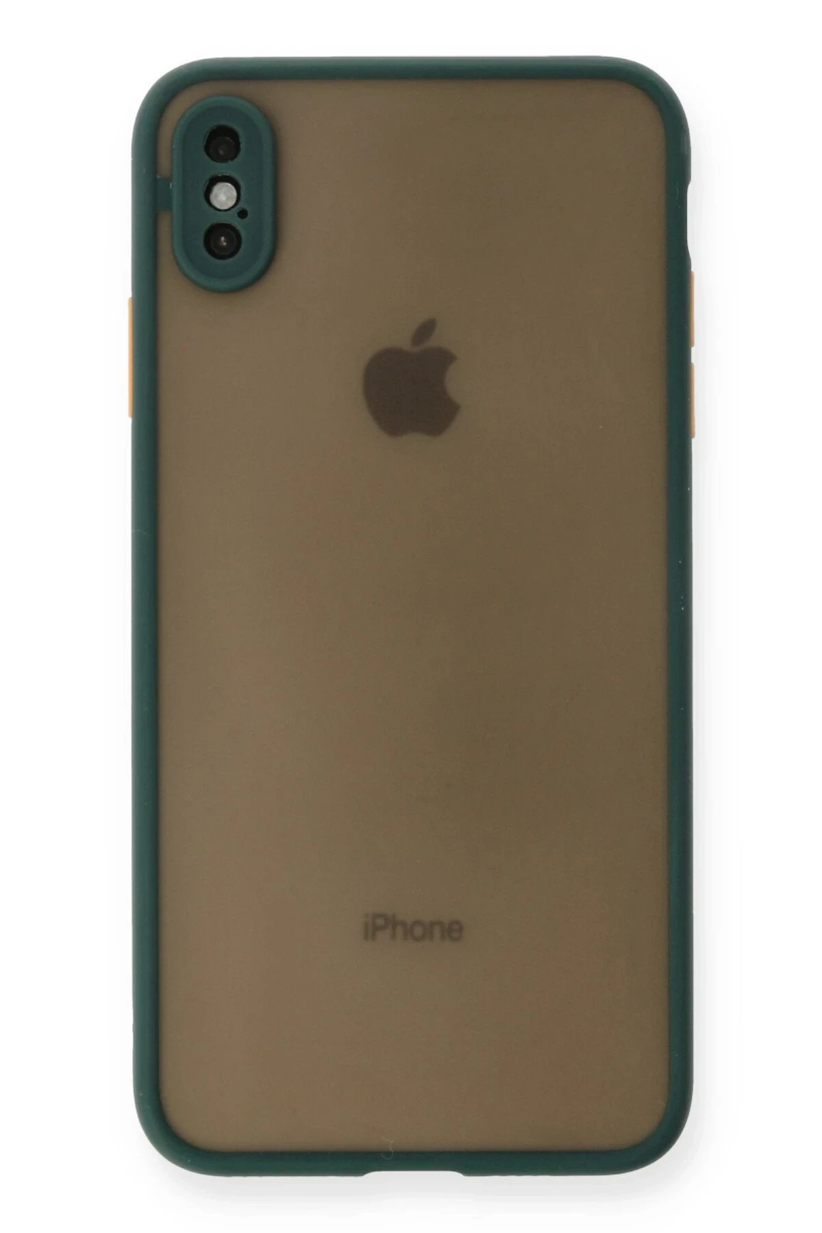 iPhone X Kılıf Montreal Silikon Kapak - Yeşil-(5796)