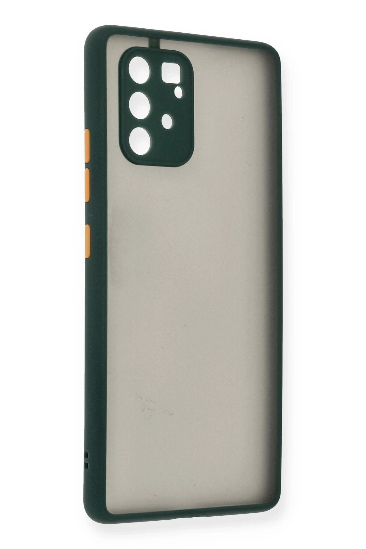 Samsung Galaxy A91 / S10 Lite Kılıf Montreal Silikon Kapak - Yeşil-(5796)