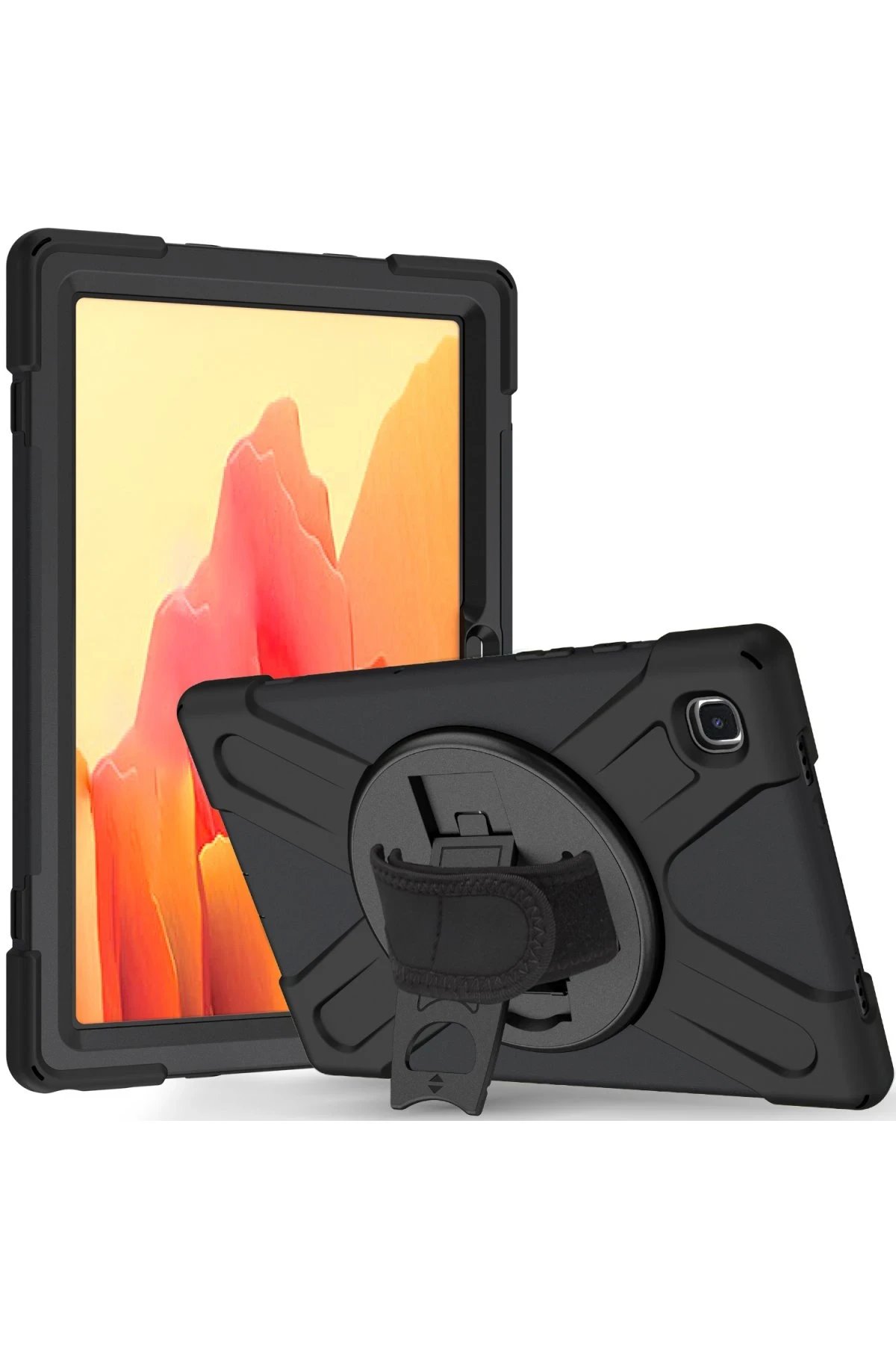 Samsung Galaxy Tab A7 10.4 Kılıf Amazing Tablet Kapak - Siyah-(5796)