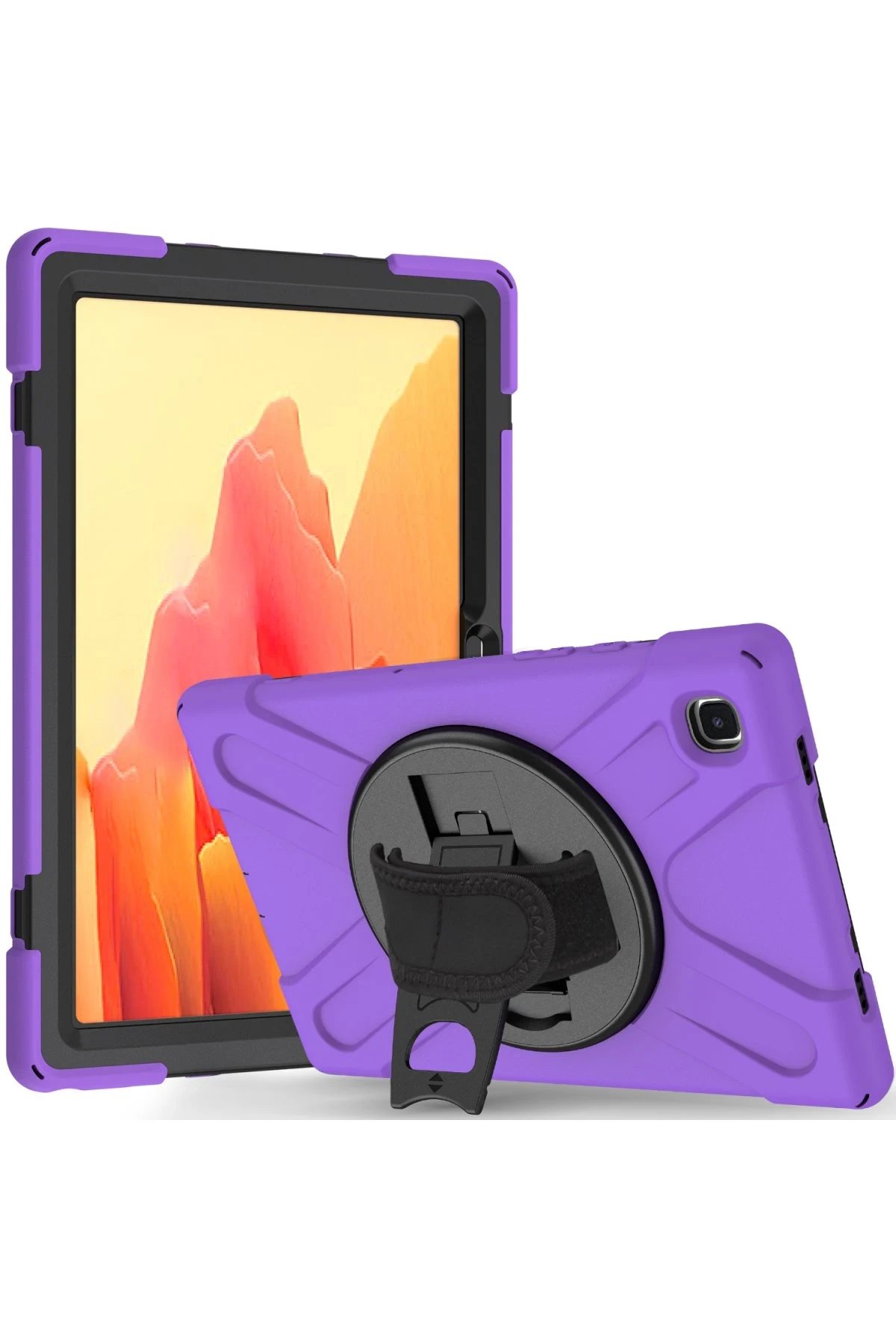 Samsung Galaxy Tab A7 10.4 Kılıf Amazing Tablet Kapak - Mor-(5796)