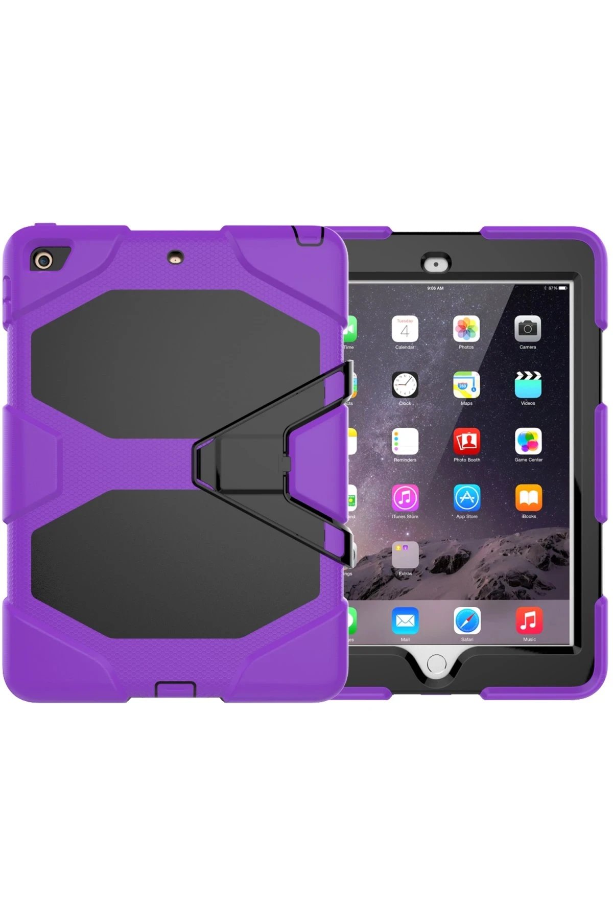 iPad 5 Air 9.7 Kılıf Griffin Tablet Kapak - Mor-(5796)