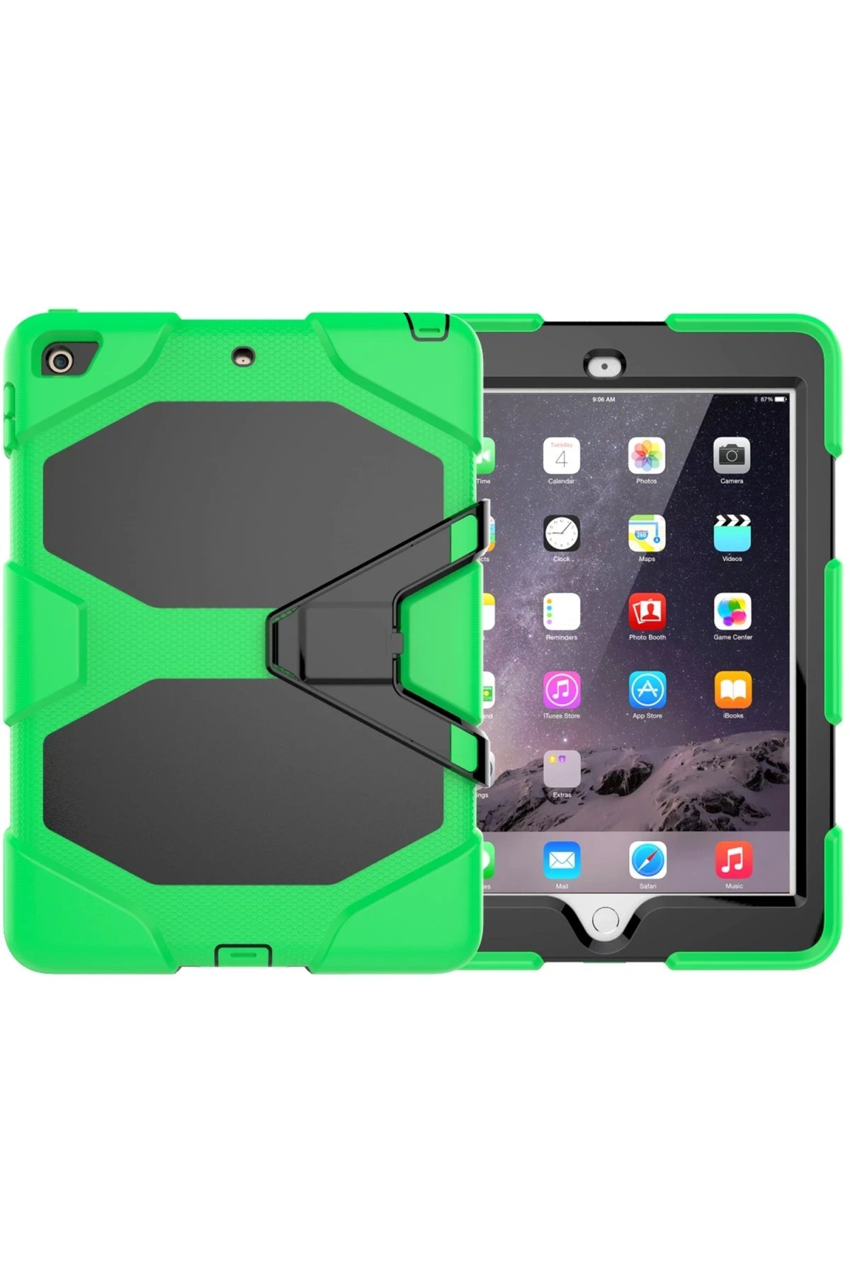 iPad 5 Air 9.7 Kılıf Griffin Tablet Kapak - Yeşil-(5796)