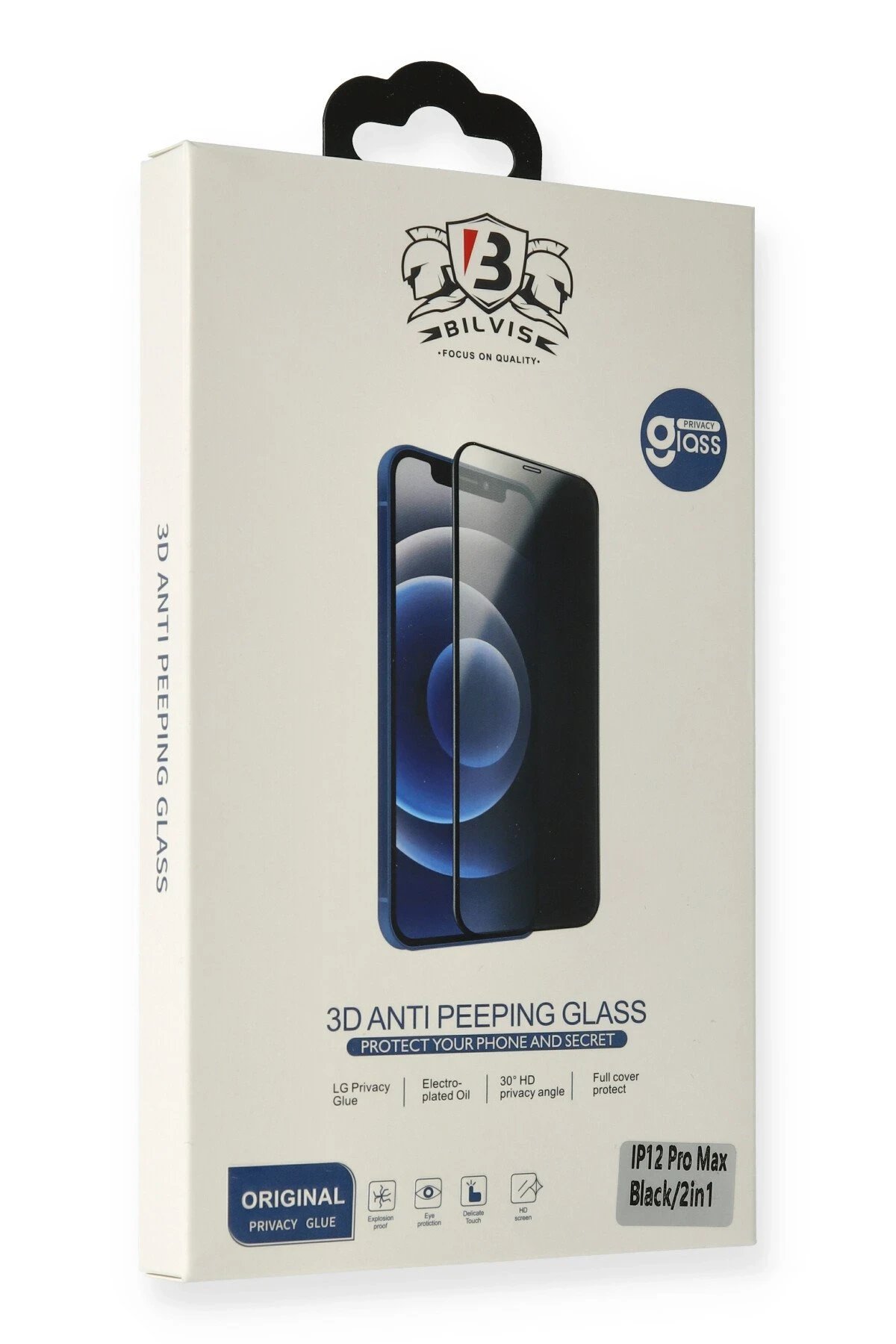 iPhone 6 Bilvis Hayalet Cam Ekran Koruyucu - Beyaz-(5796)