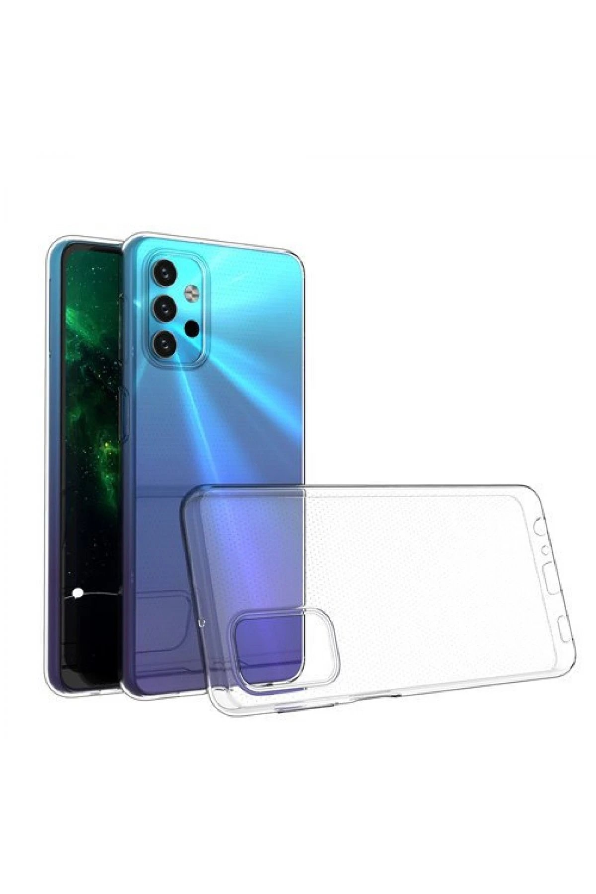 Samsung Galaxy A32 5G Kılıf Lüx Şeffaf Silikon-(5796)