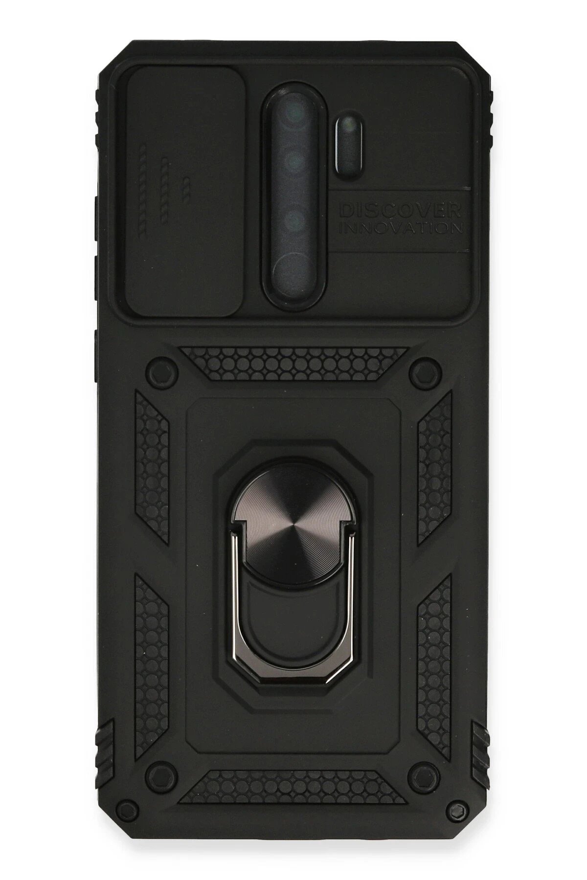 Xiaomi Redmi Note 8 Pro Kılıf Pars Lens Yüzüklü Silikon - Siyah-(5796)