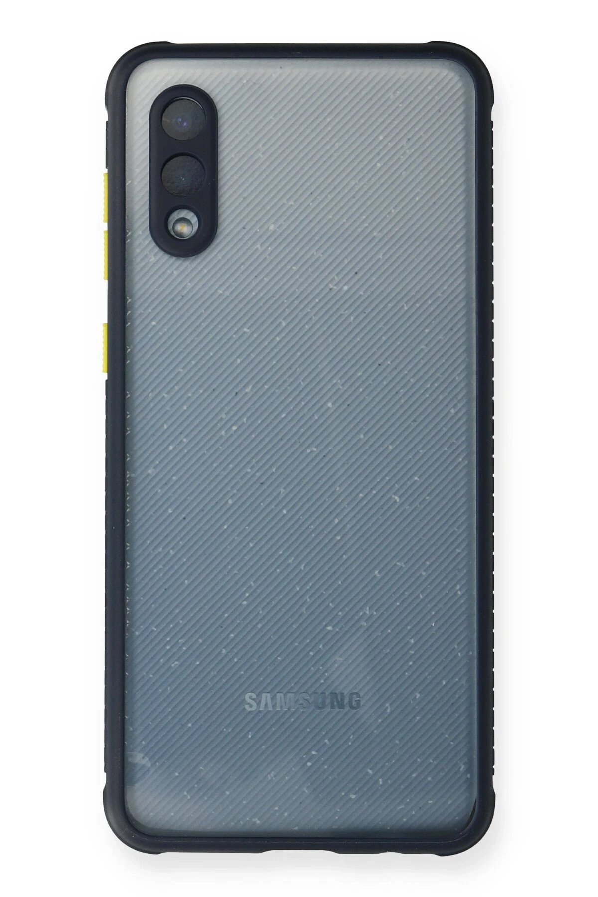 Samsung Galaxy A02 Kılıf Miami Şeffaf Silikon - Lacivert-(5796)
