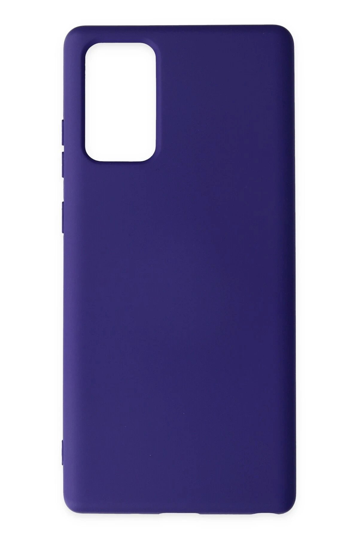 Samsung Galaxy Note 20 Kılıf Nano içi Kadife Silikon - Mor-(5796)