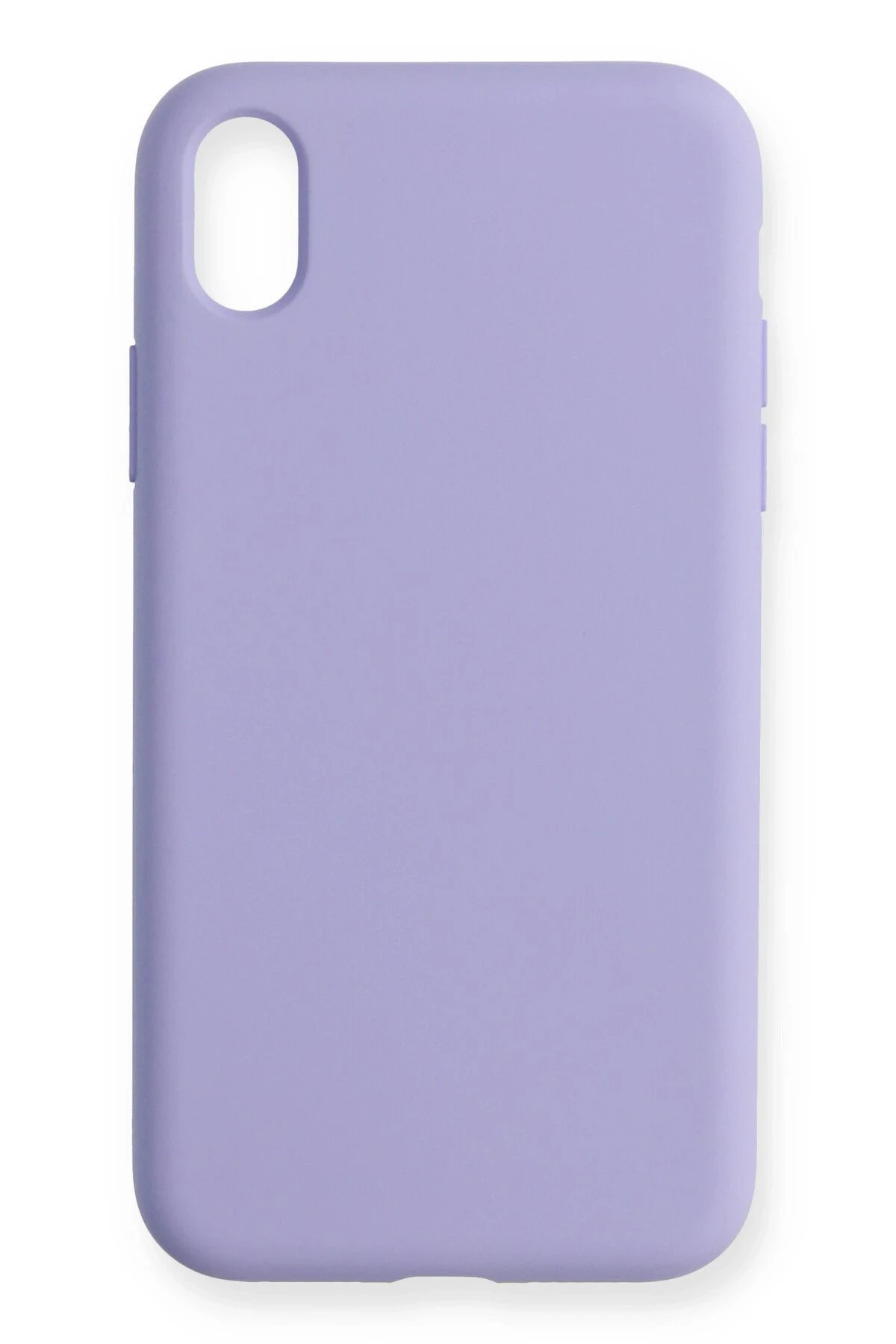 iPhone XR Kılıf Nano içi Kadife Silikon - Lila-(5796)