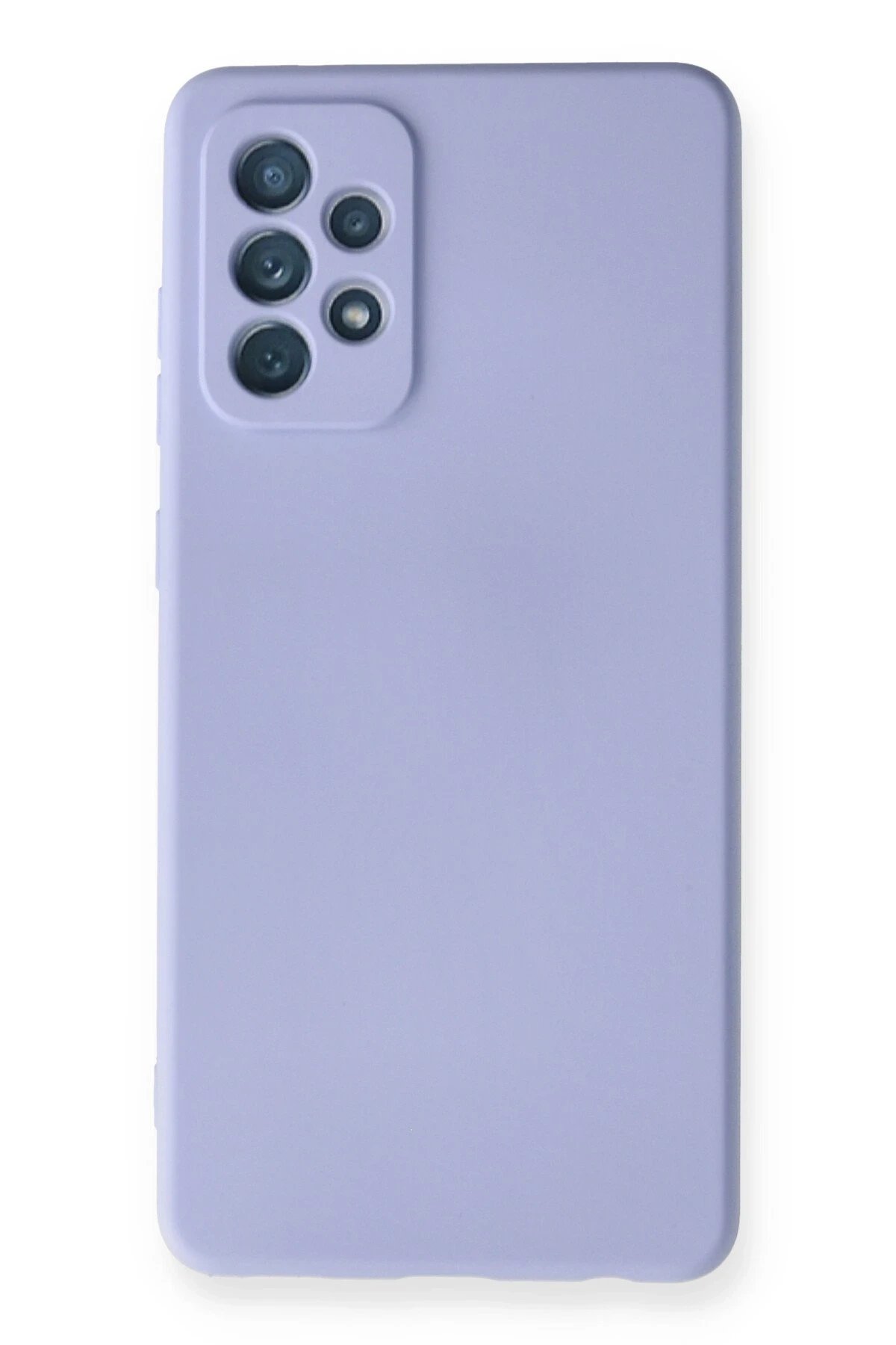 Samsung Galaxy A72 Kılıf Nano içi Kadife Silikon - Lila-(5796)