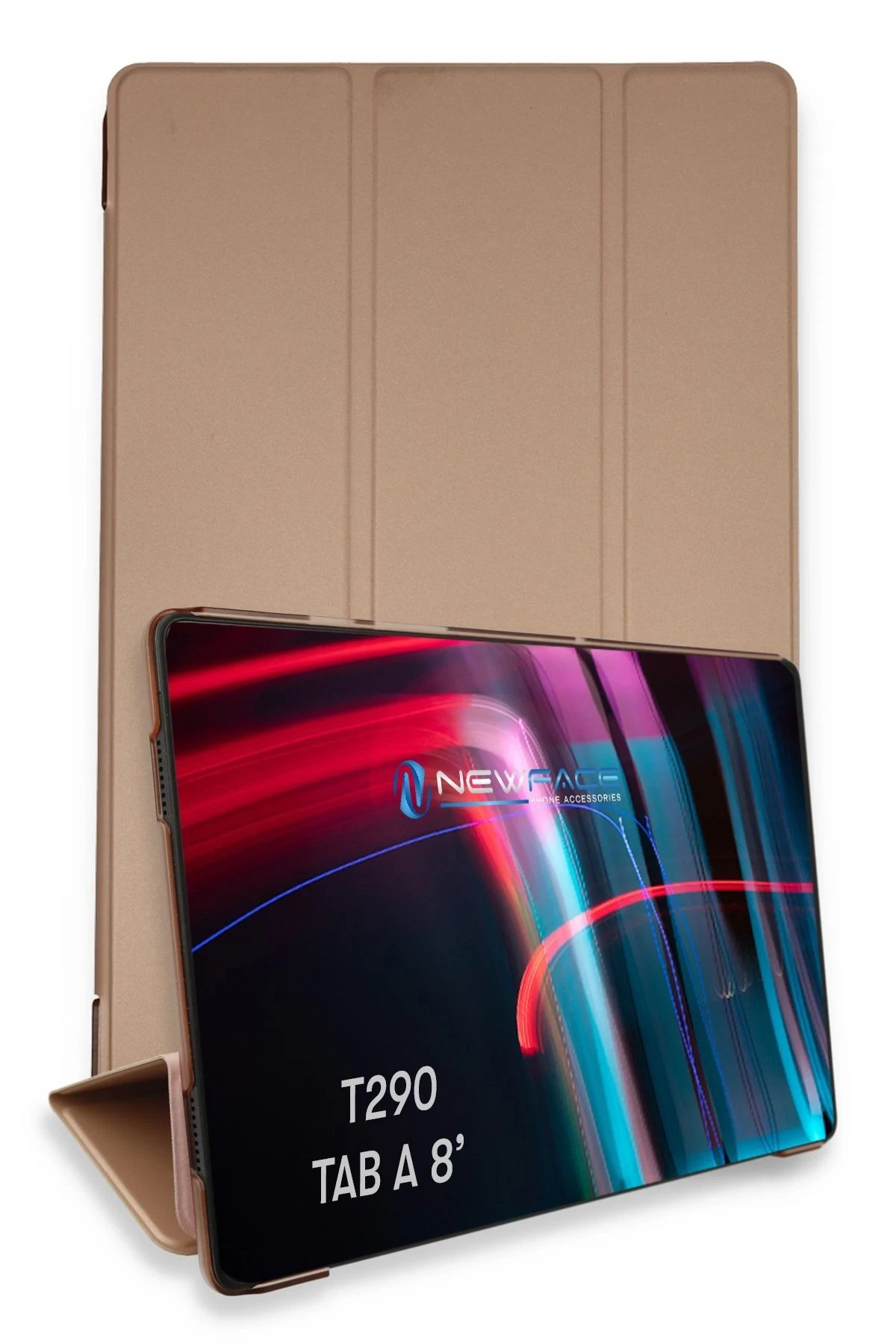 Samsung Galaxy T290 Tab A 8 Kılıf Tablet Smart Kılıf - Rose Gold-(5796)