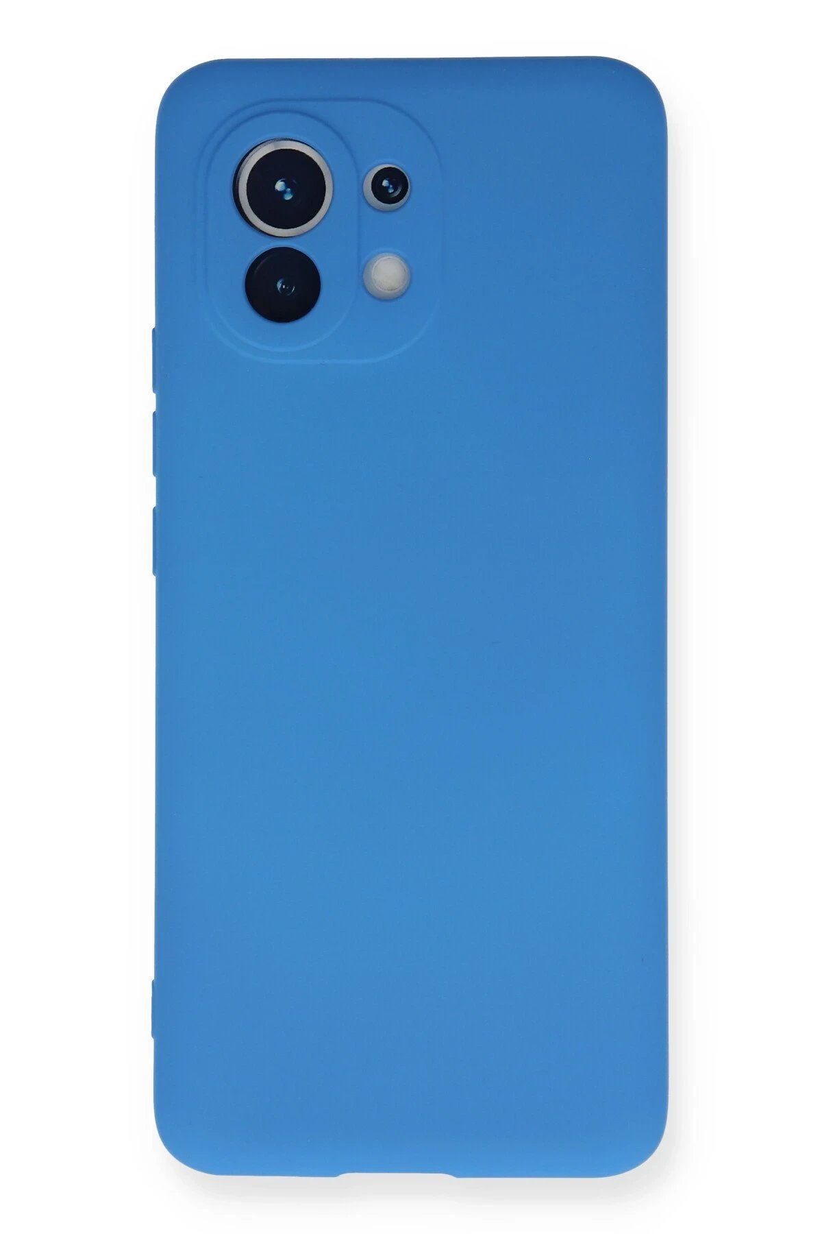 Xiaomi Mi 11 Kılıf Nano içi Kadife Silikon - Mavi-(5796)