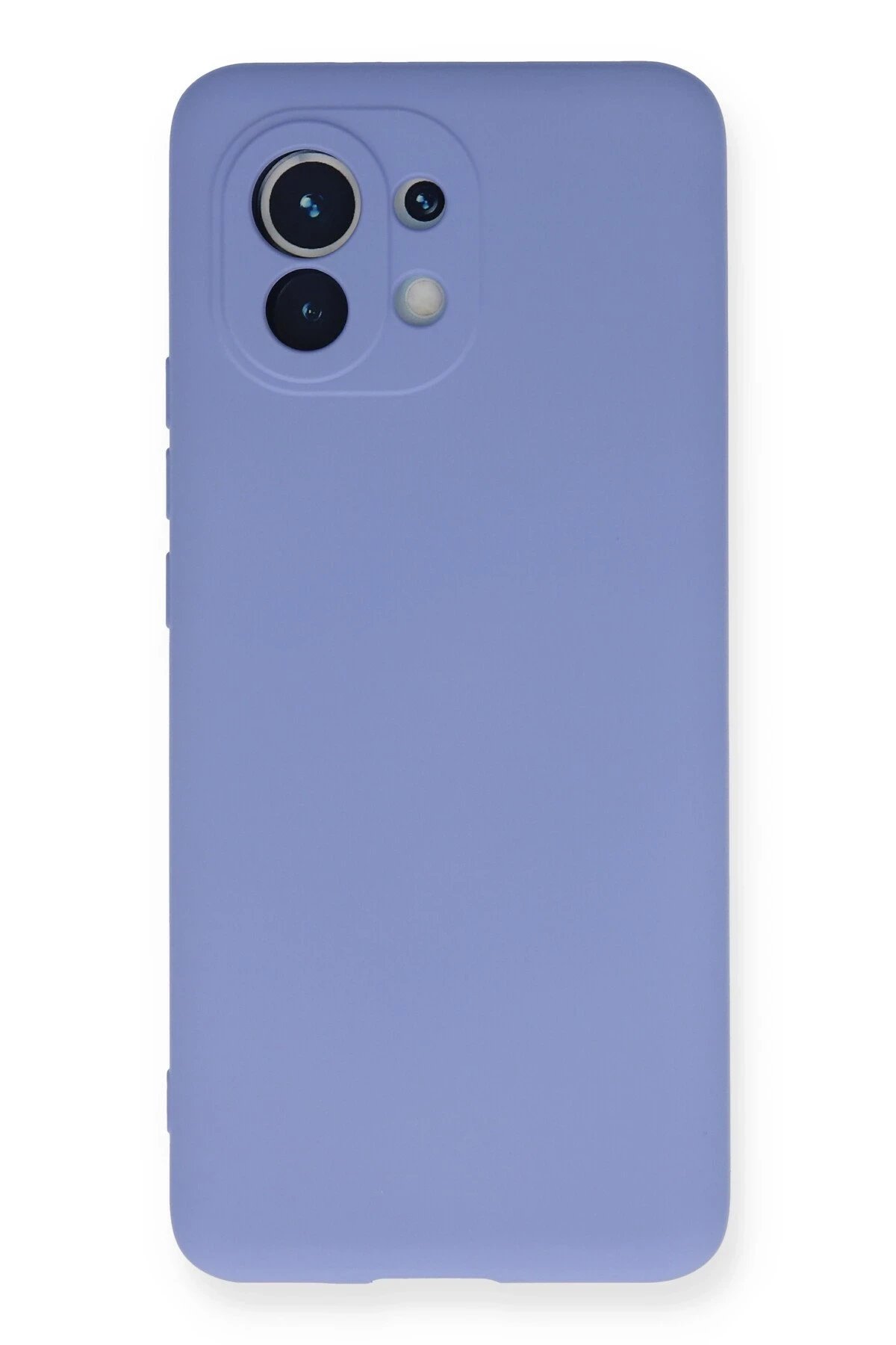 Xiaomi Mi 11 Kılıf Nano içi Kadife Silikon - Lila-(5796)