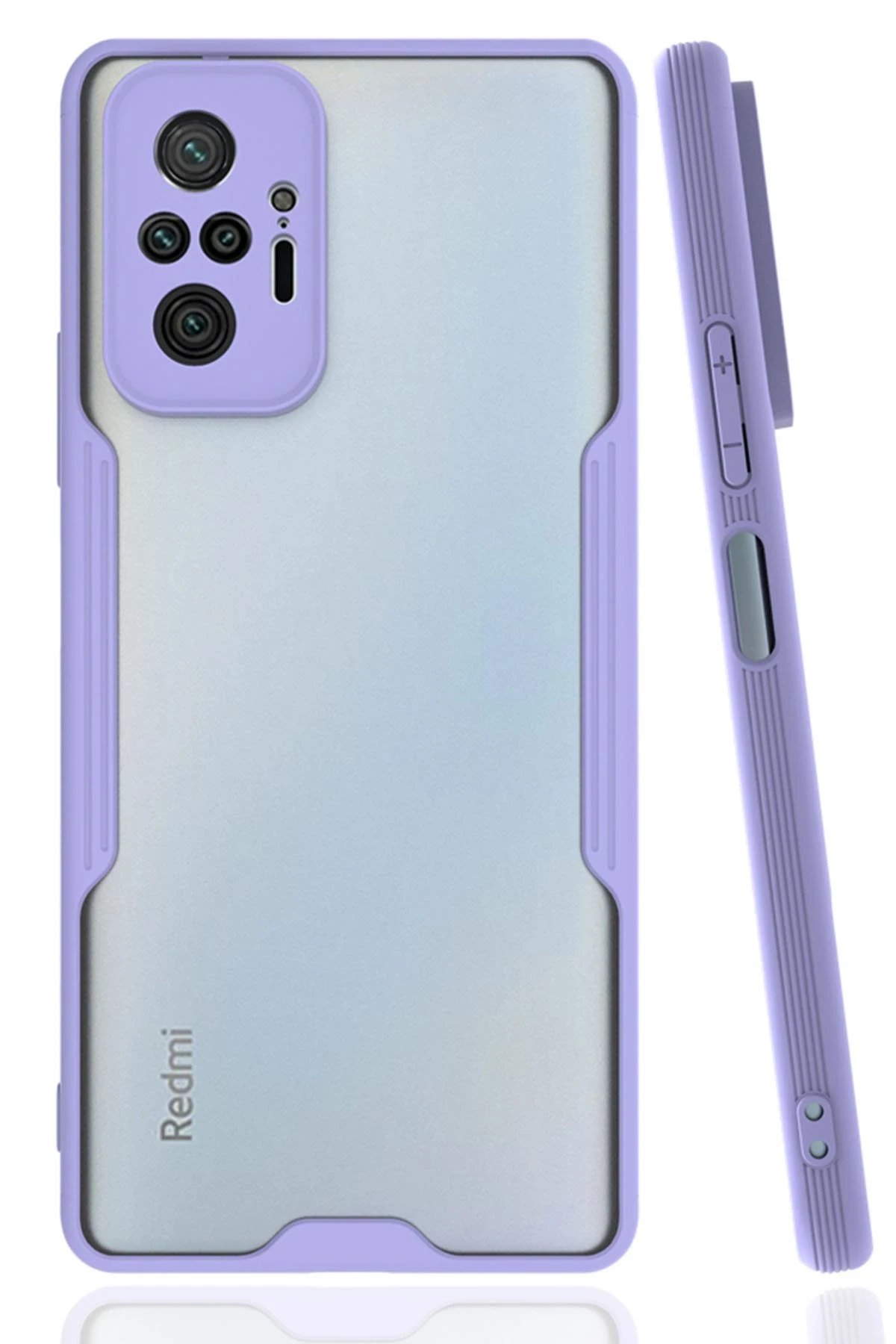 Xiaomi Redmi Note 10 Pro Kılıf Platin Silikon - Lila-(5796)