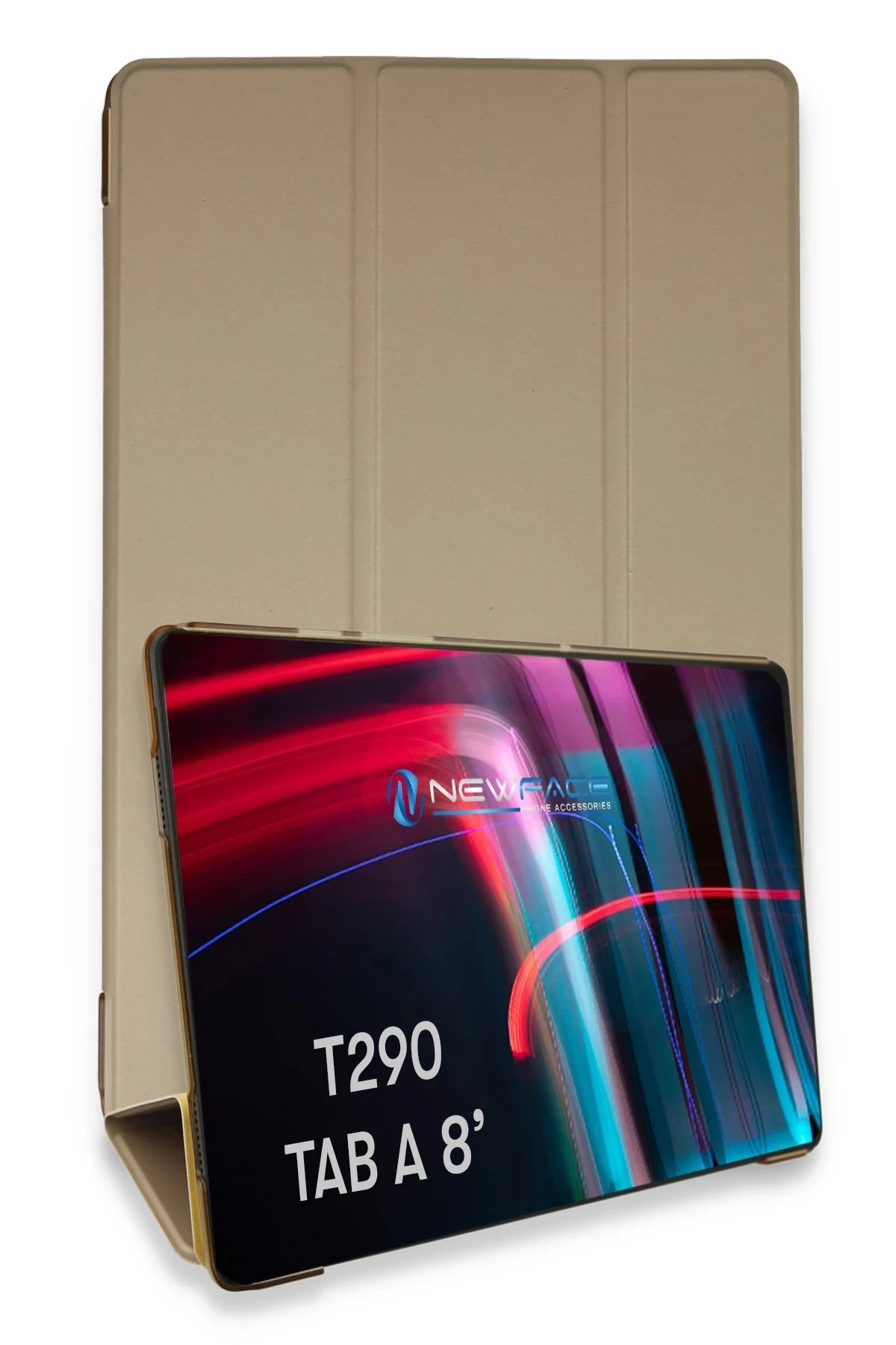 Samsung Galaxy T290 Tab A 8 Kılıf Tablet Smart Kılıf - Gold-(5796)