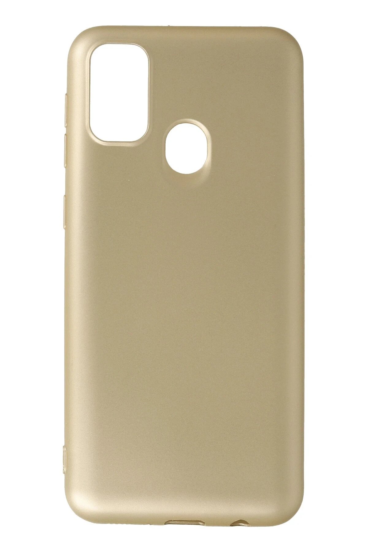 Samsung Galaxy M30S Kılıf First Silikon - Gold-(5796)