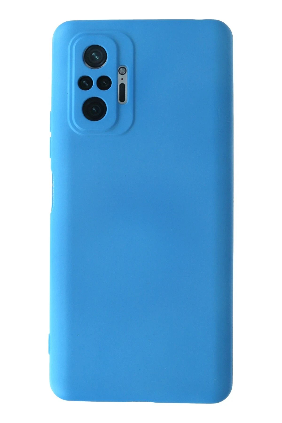 Xiaomi Redmi Note 10 Pro Kılıf Nano içi Kadife Silikon - Mavi-(5796)