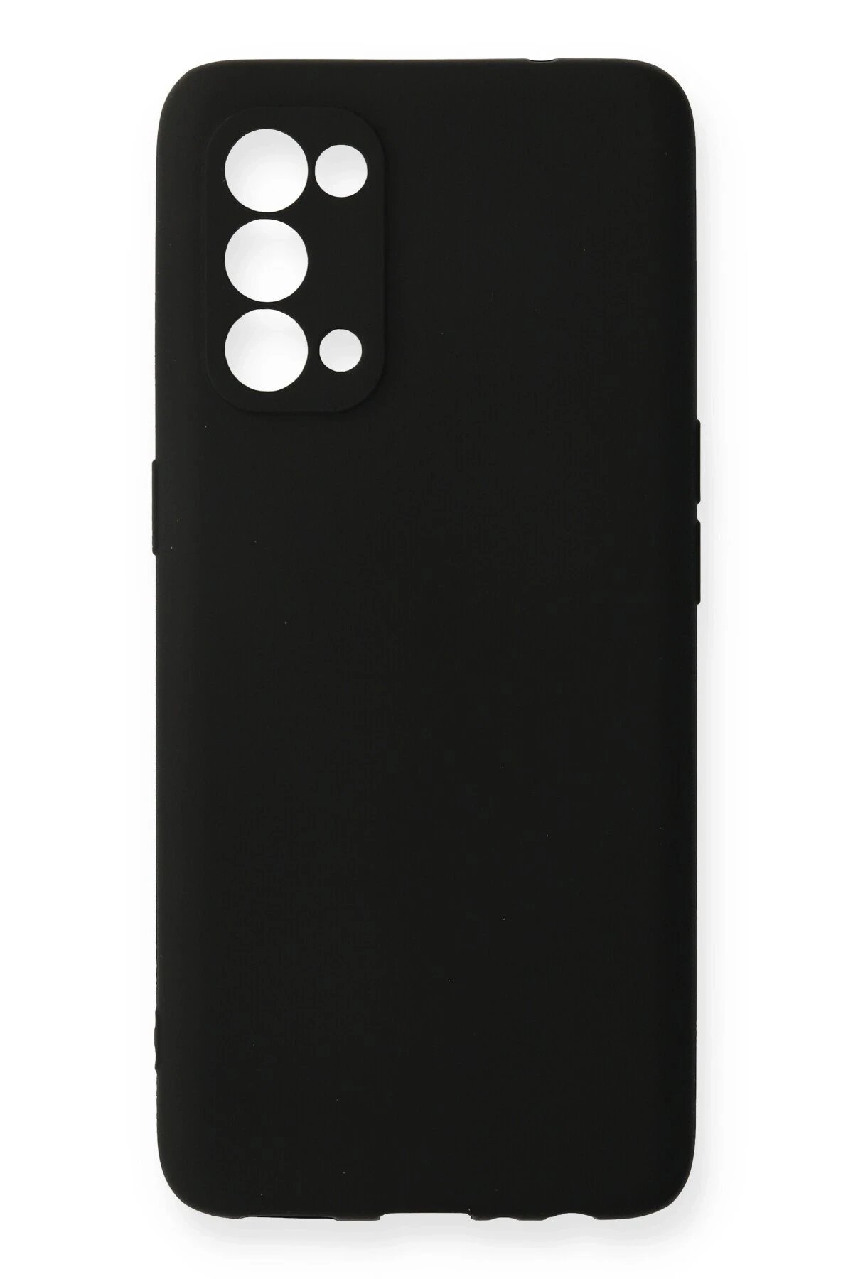 Oppo Reno 5 Pro Kılıf First Silikon - Siyah-(5796)