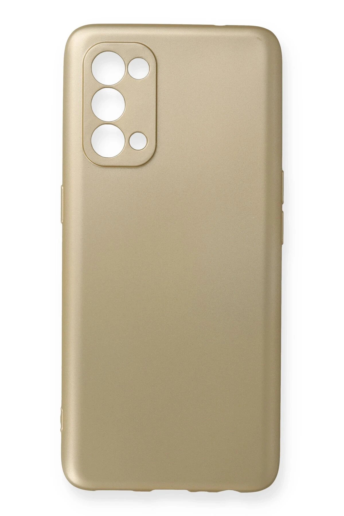 Oppo Reno 5 Pro Kılıf First Silikon - Gold-(5796)