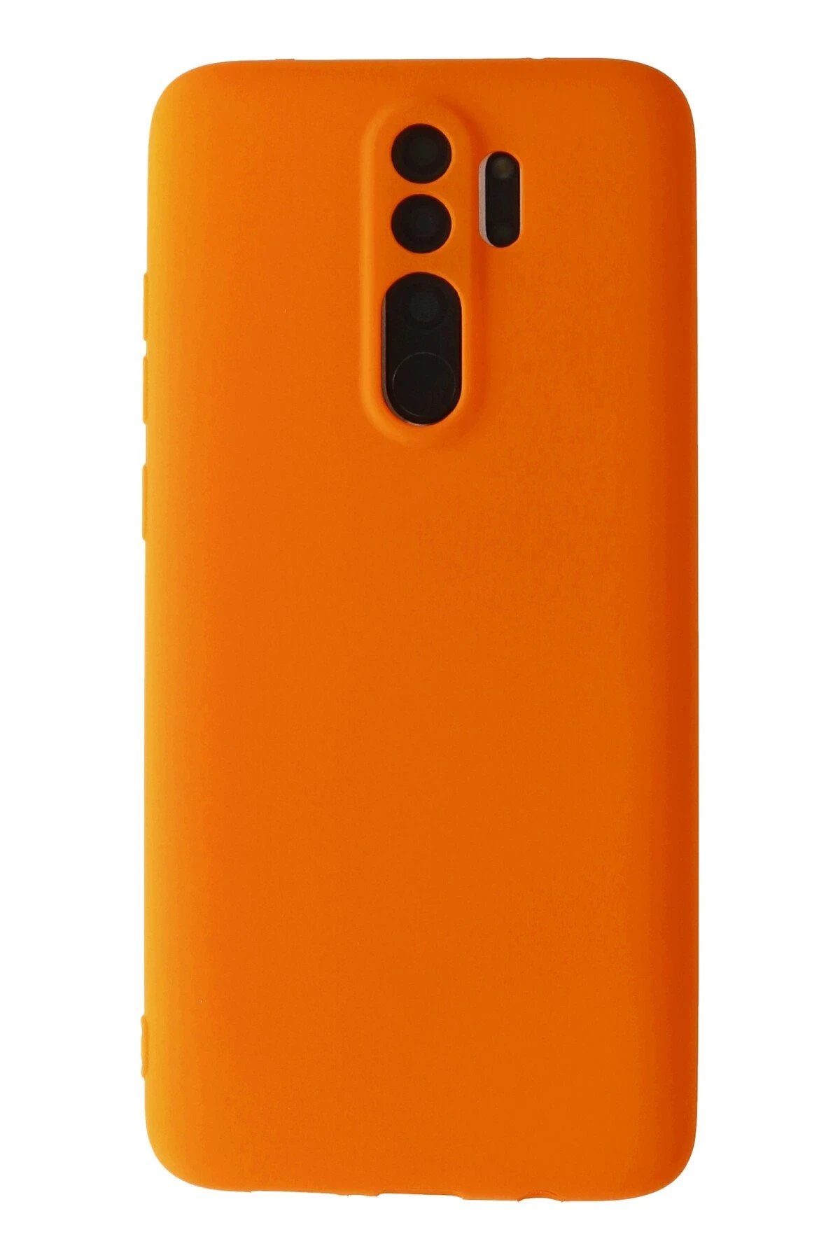 Xiaomi Redmi Note 8 Pro Kılıf First Silikon - Turuncu-(5796)