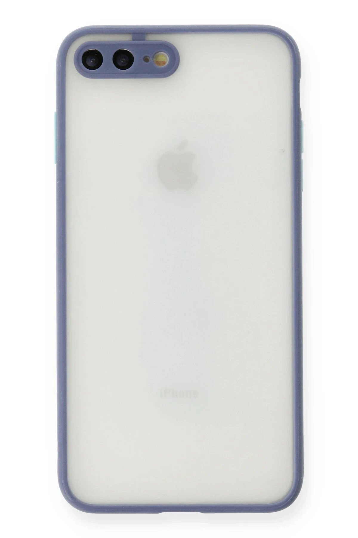 iPhone 7 Plus Kılıf Montreal Silikon Kapak - Gri-(5796)