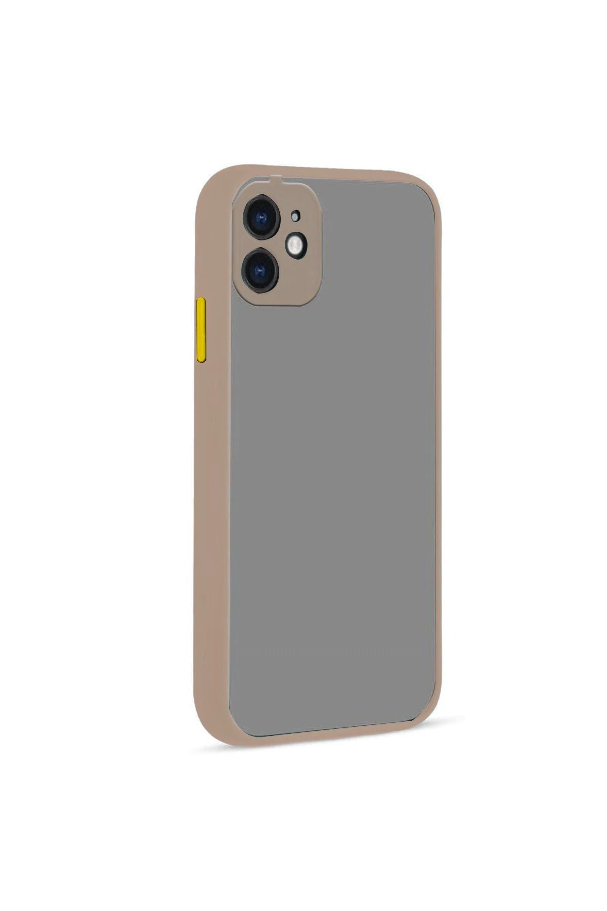 iPhone 12 Kılıf Montreal Silikon Kapak - Pembe-(5796)
